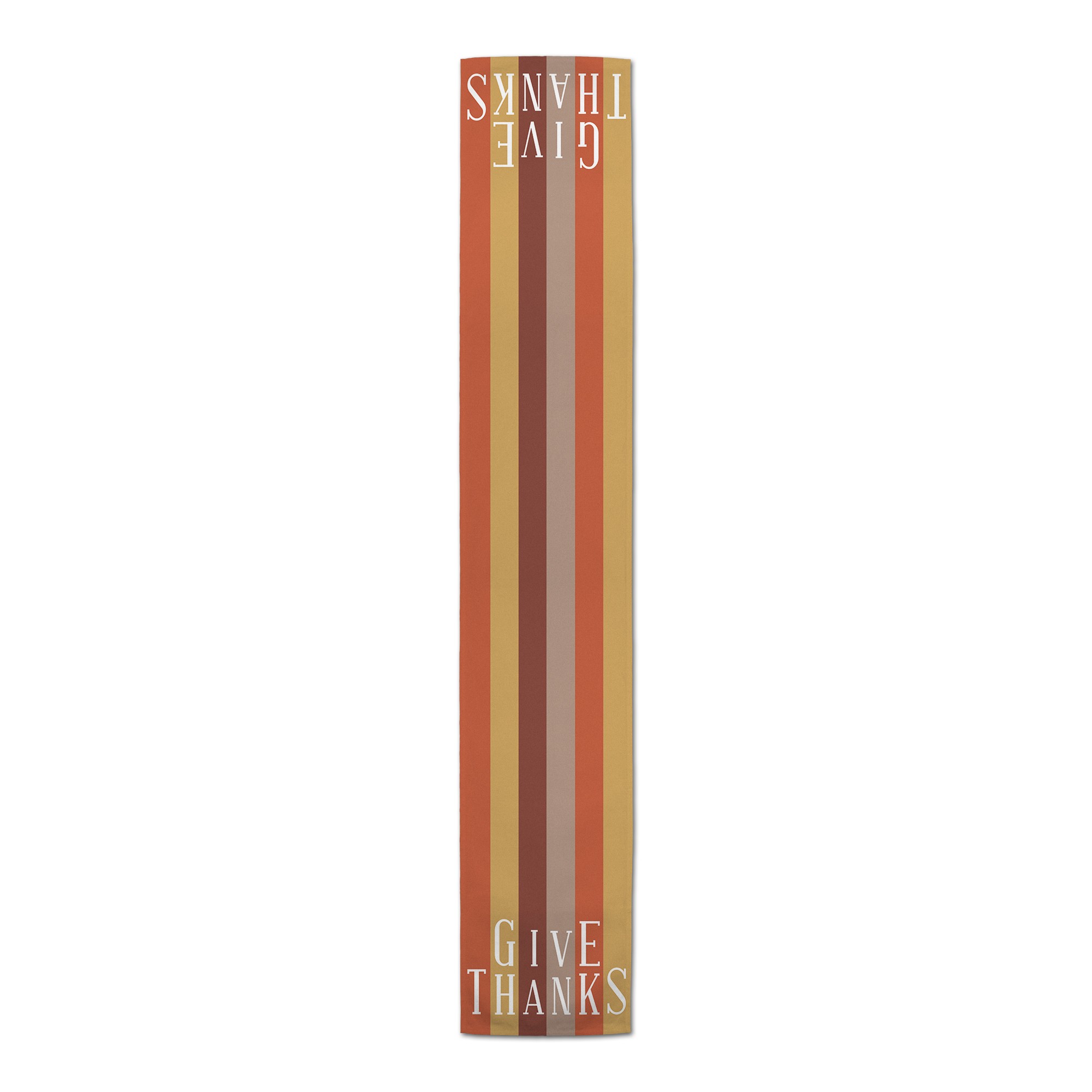 Give Thanks Stripes 16x90 Poly Twill Table Runner