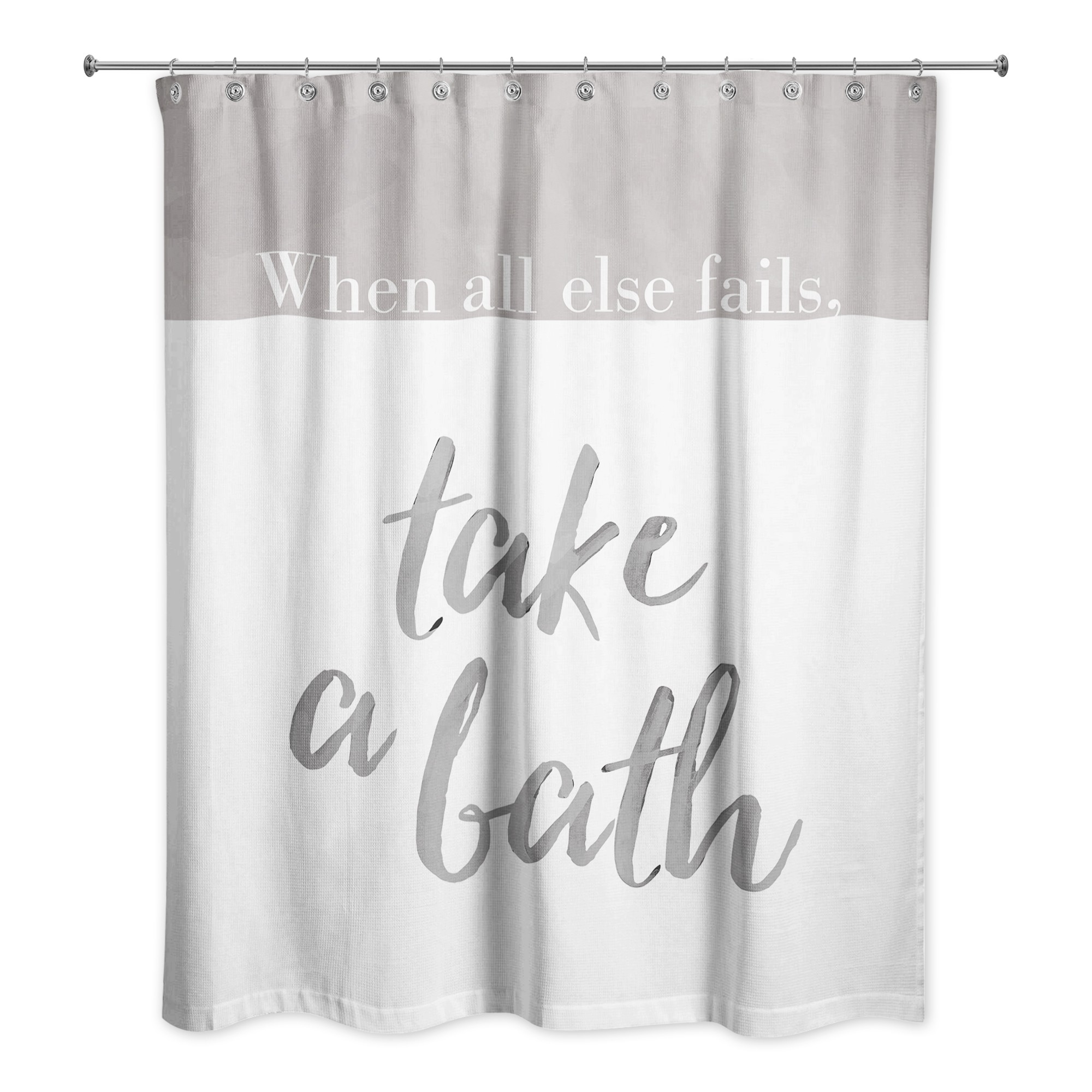 Take a Bath 71x74 Shower Curtain