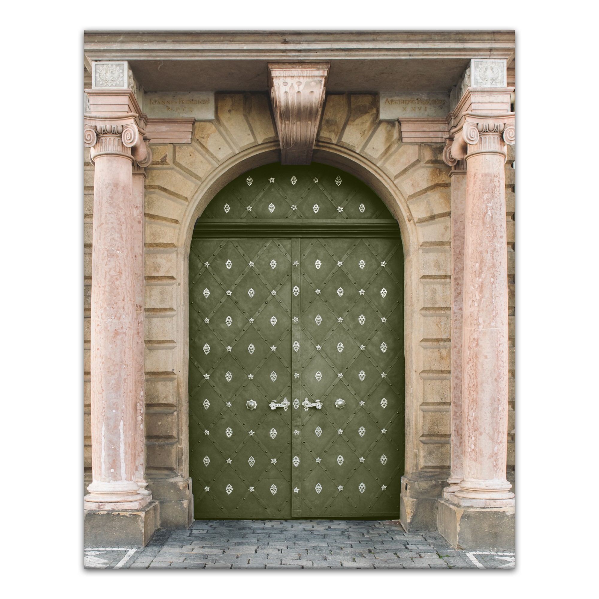 Doorway Photo Green 16x20 Canvas Wall Art
