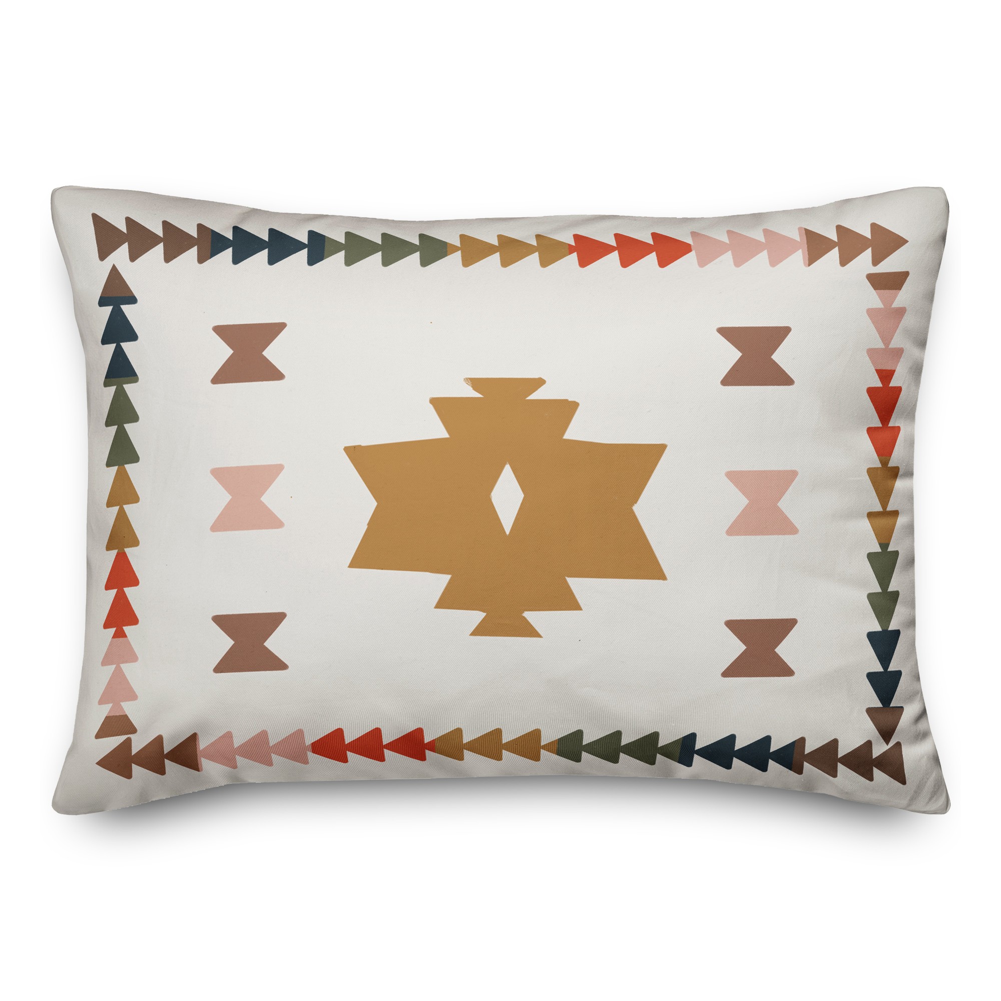 Colorful Southwest Shapes 14x20 Spun Poly Pillow