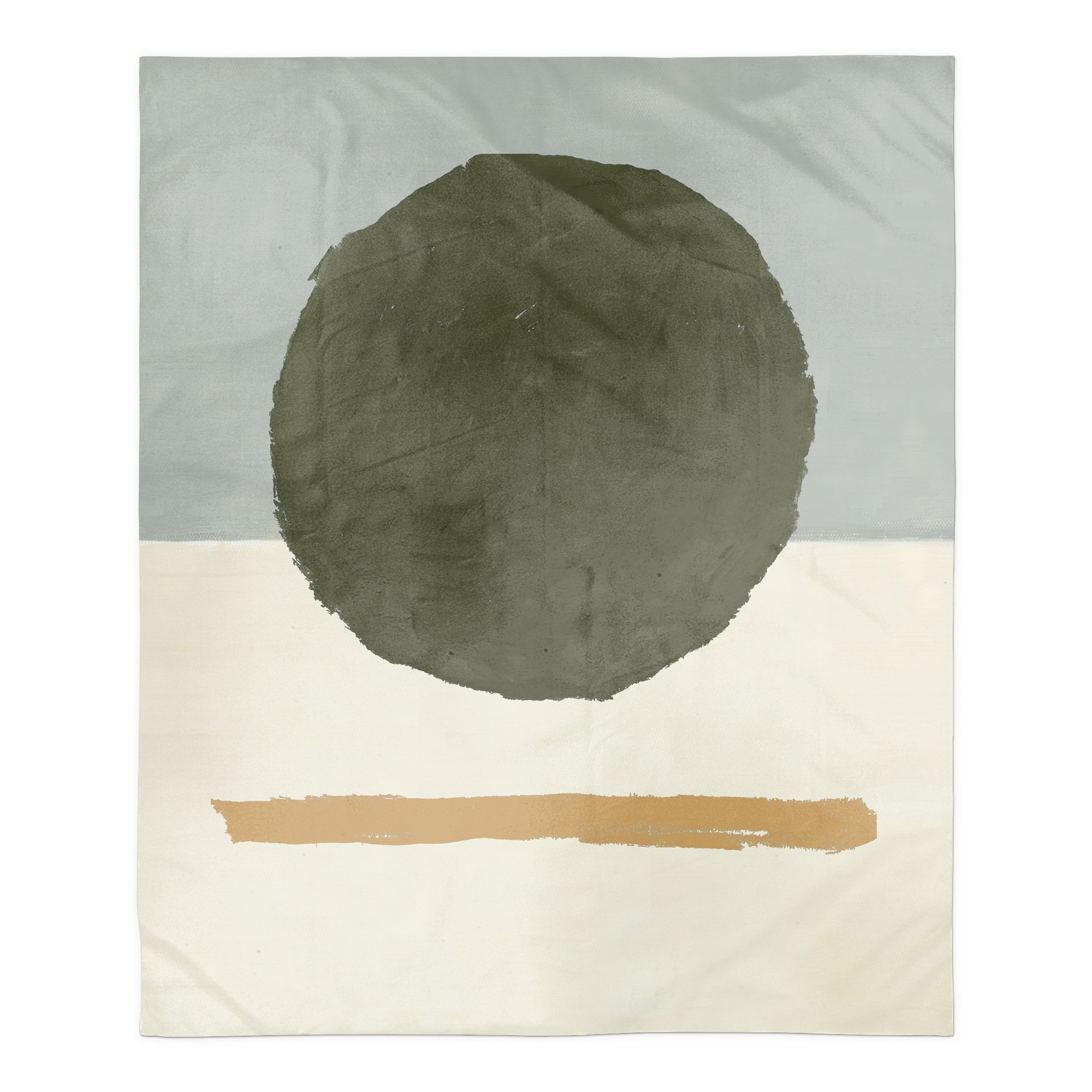 Abstract Circle Block Paint 50x60 Sherpa Fleece Blanket
