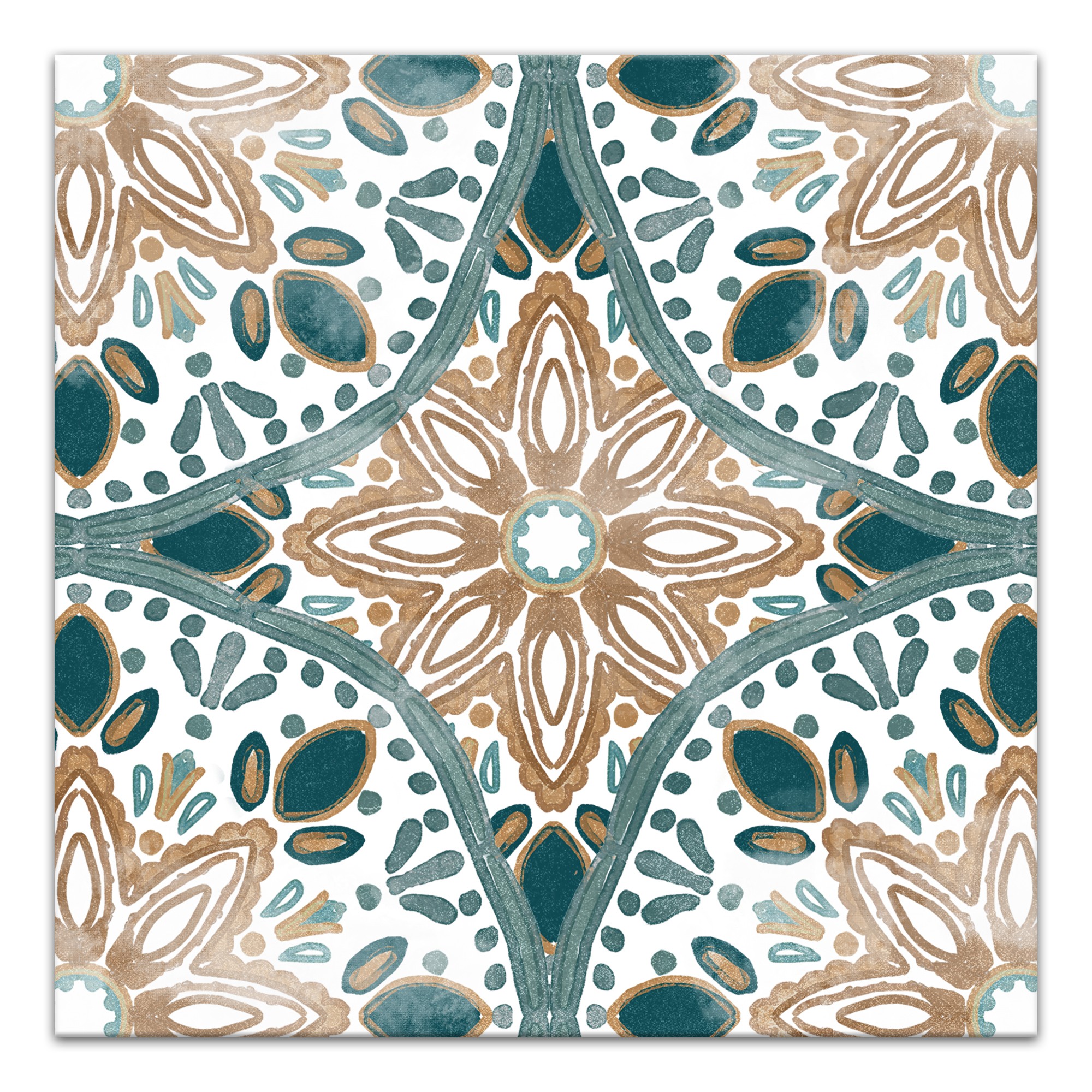 Faded Medallion 20x20 Canvas Wall Art