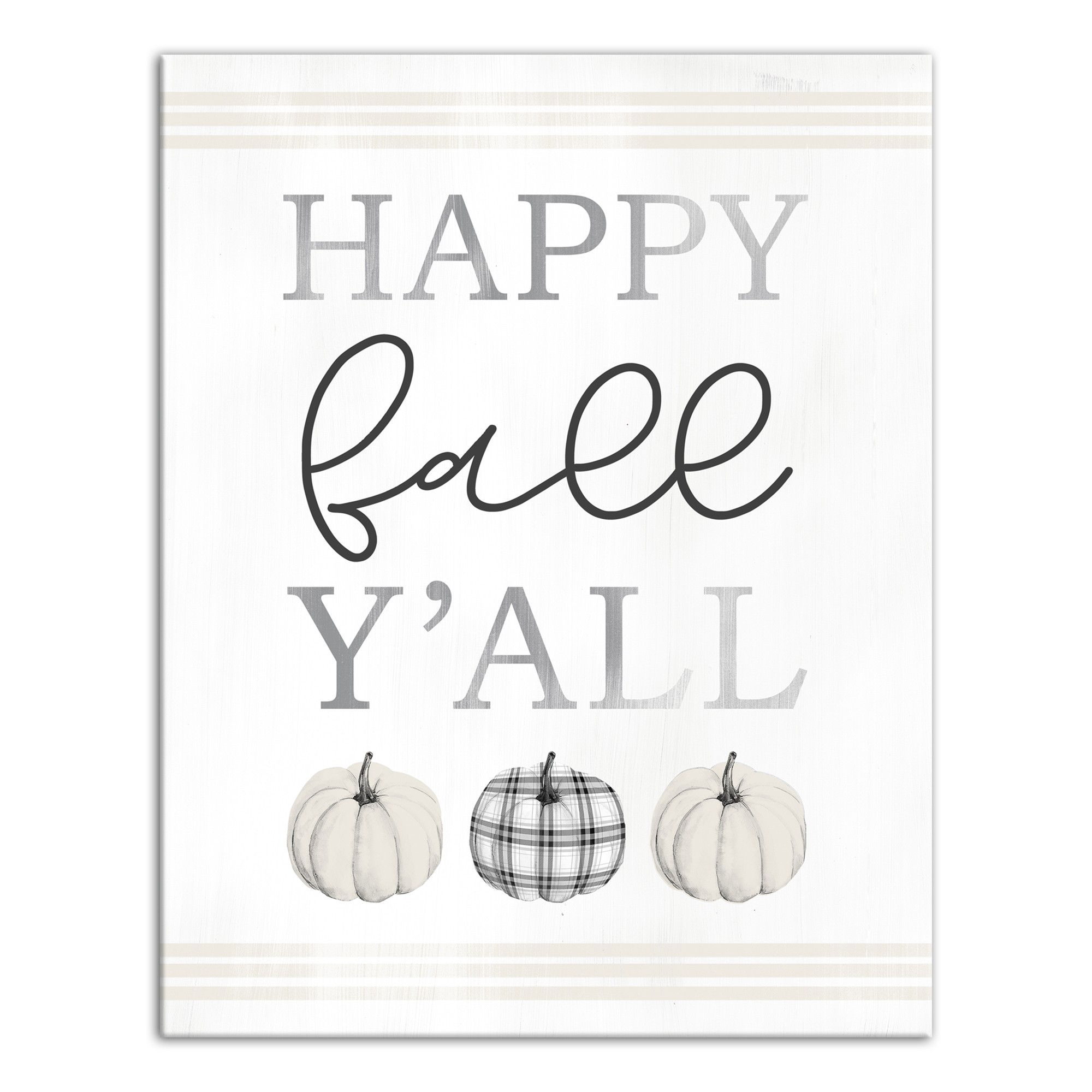 Happy Fall Y'all 11x14 Canvas Wall Art