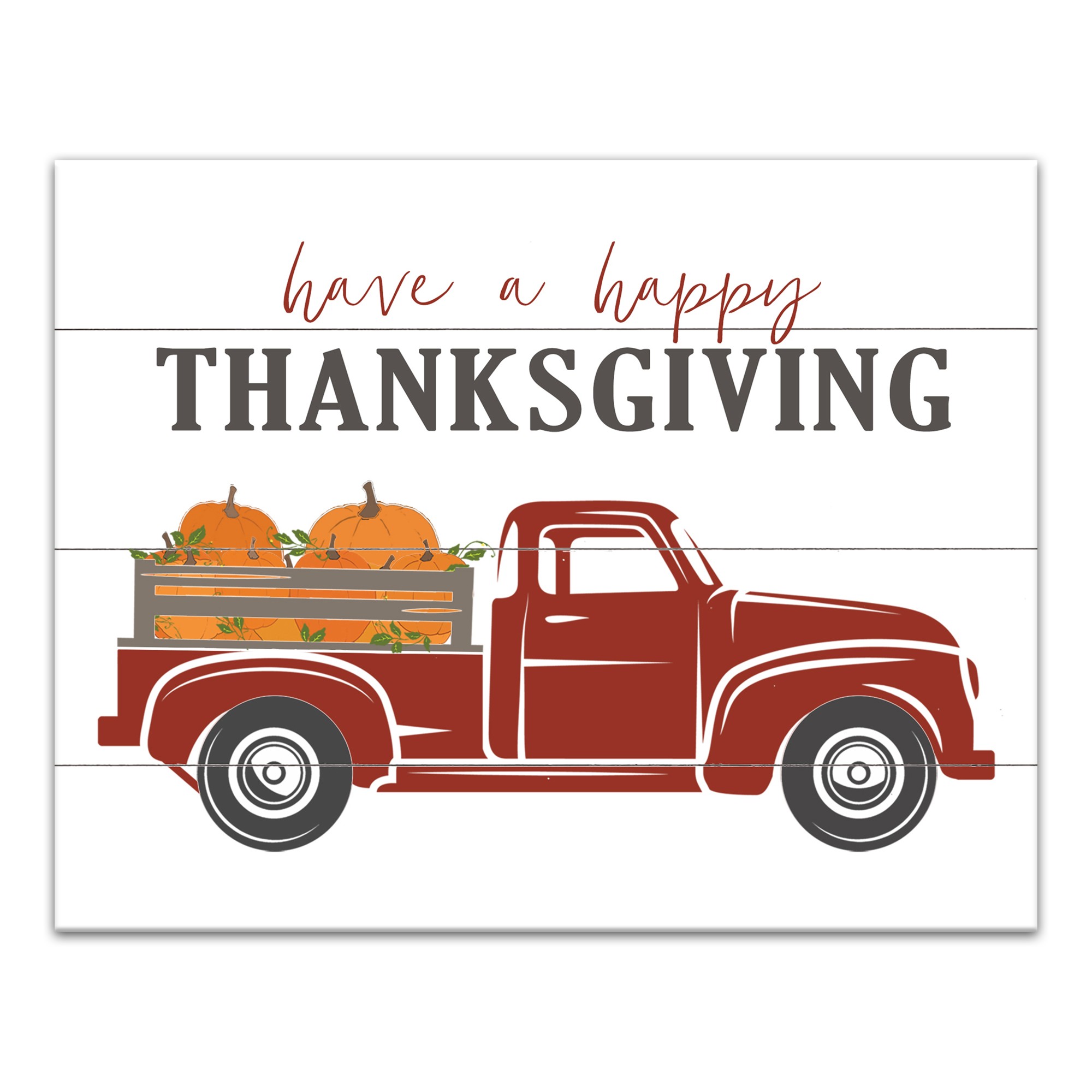 Happy Thanksgiving 11x14 Canvas Wall Art