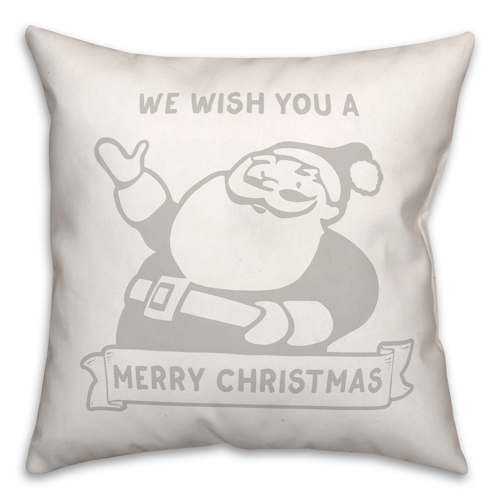 Retro Santa 18x18 Spun Poly Pillow