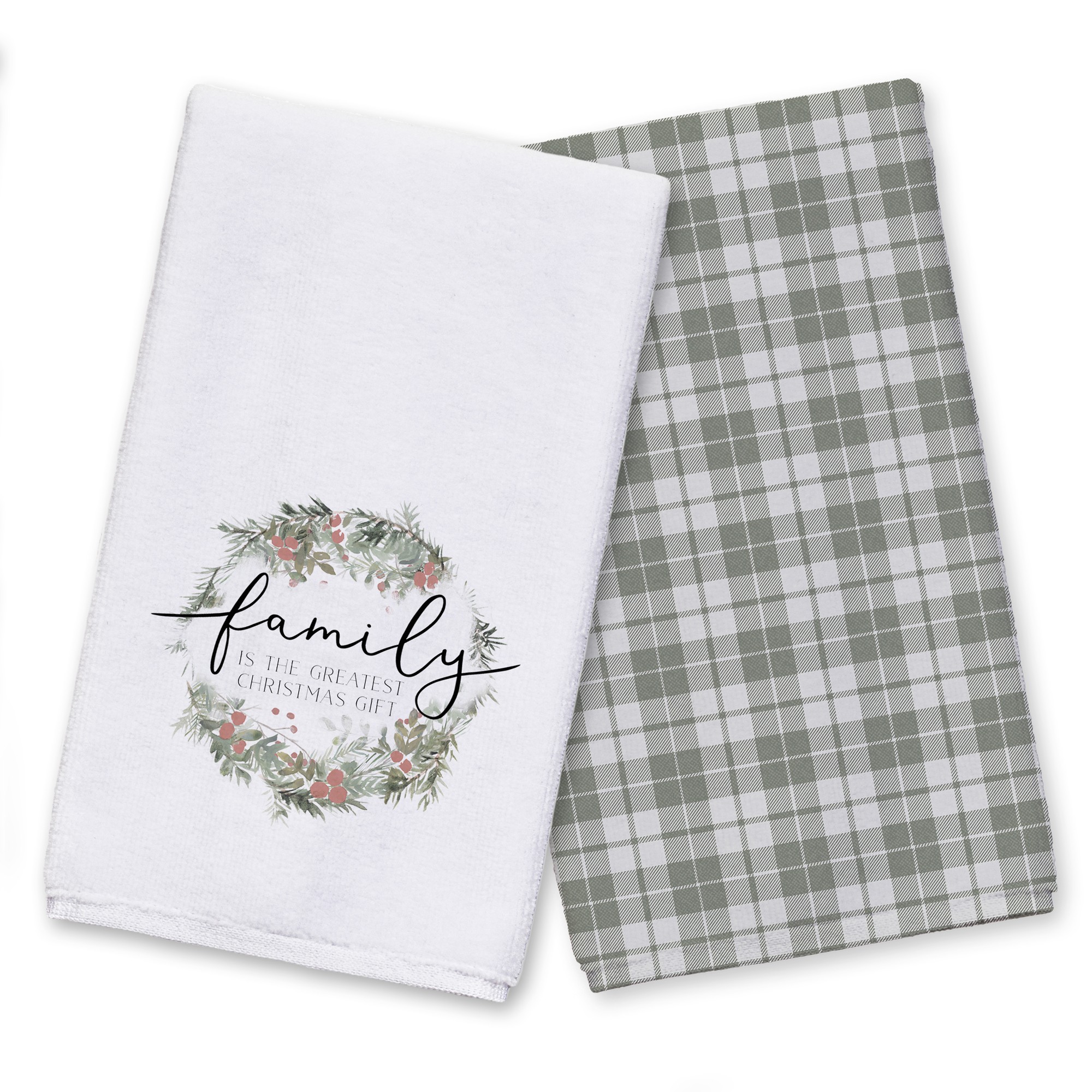 Family is the Greatest Christmas Gift Textiles Collection