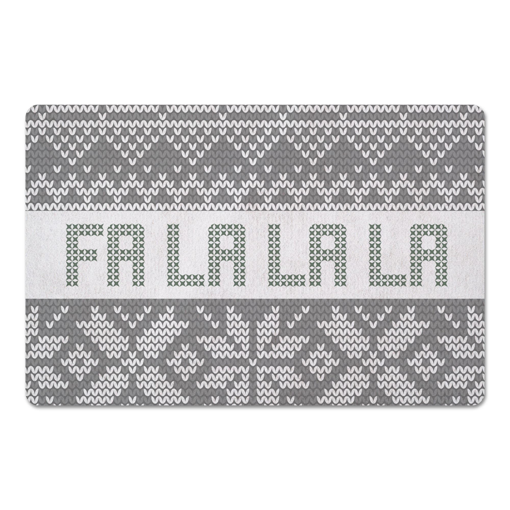 Fa La La La Sweater Pattern 27x18 Floor Mat