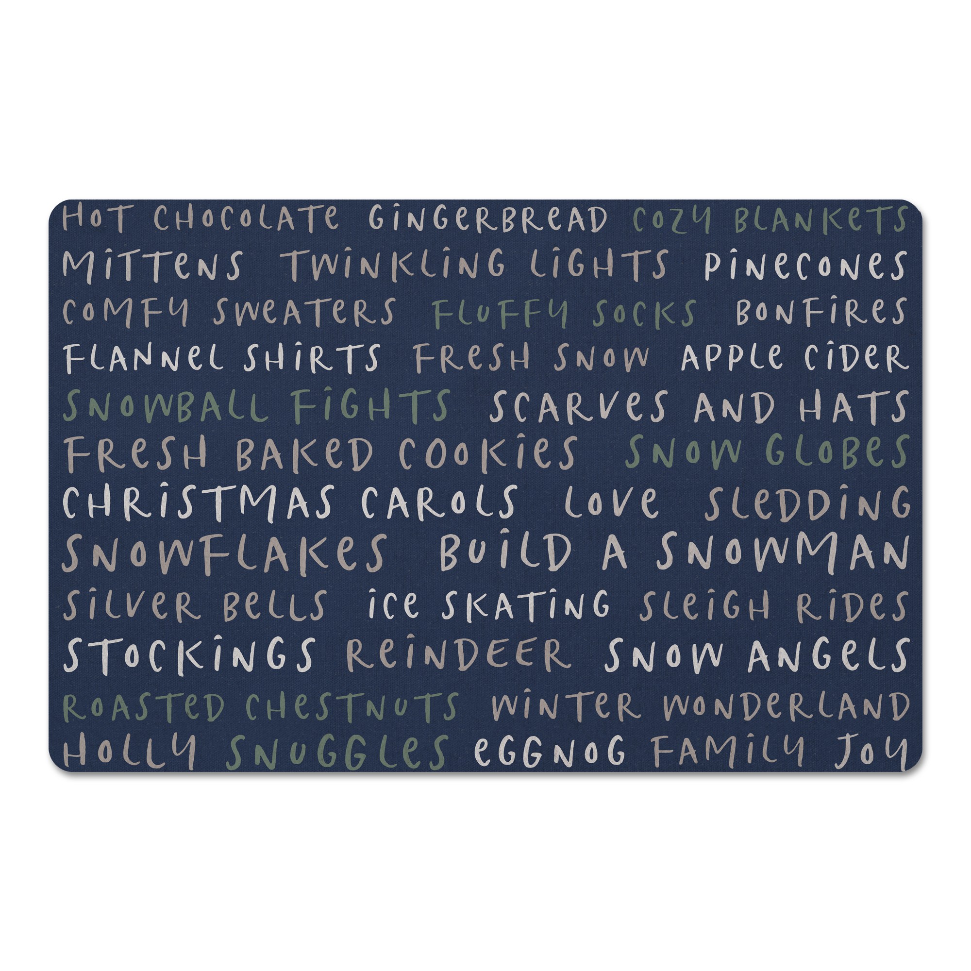 Winter Things 27x18 Floor Mat