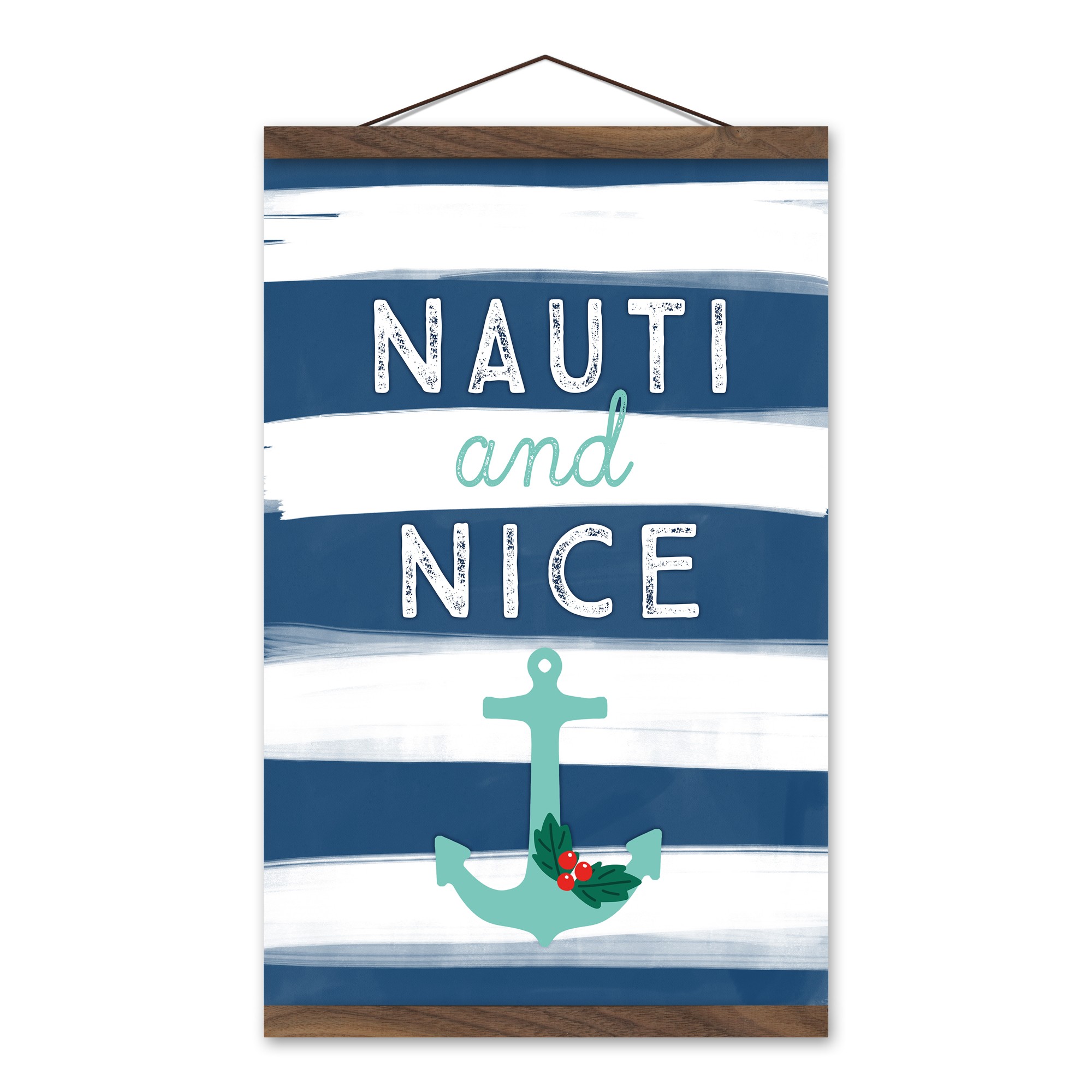 Nauti and Nice 12x18 Teak Hanging Canvas