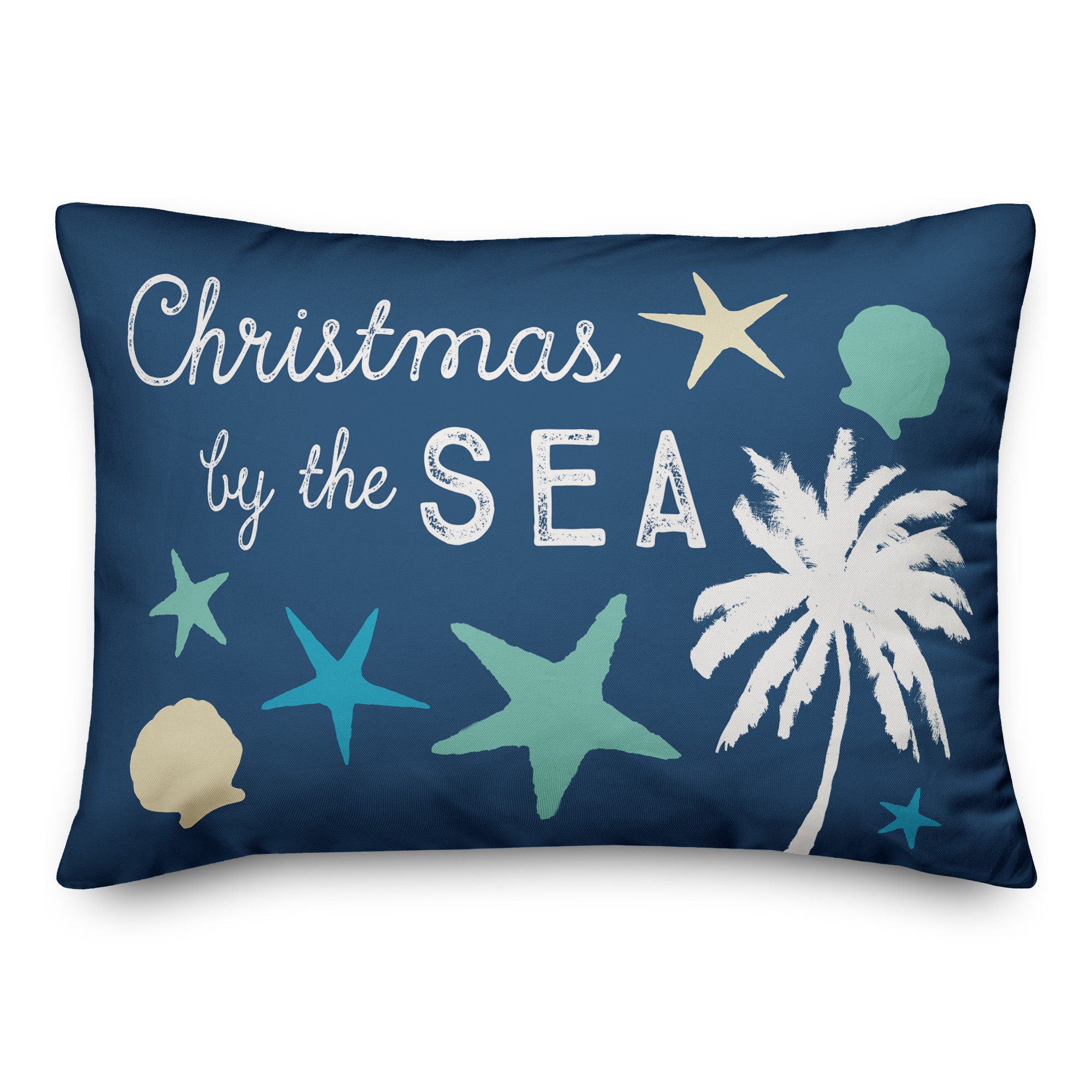 Christmas by the Sea 14x20 Spun Poly Pillow