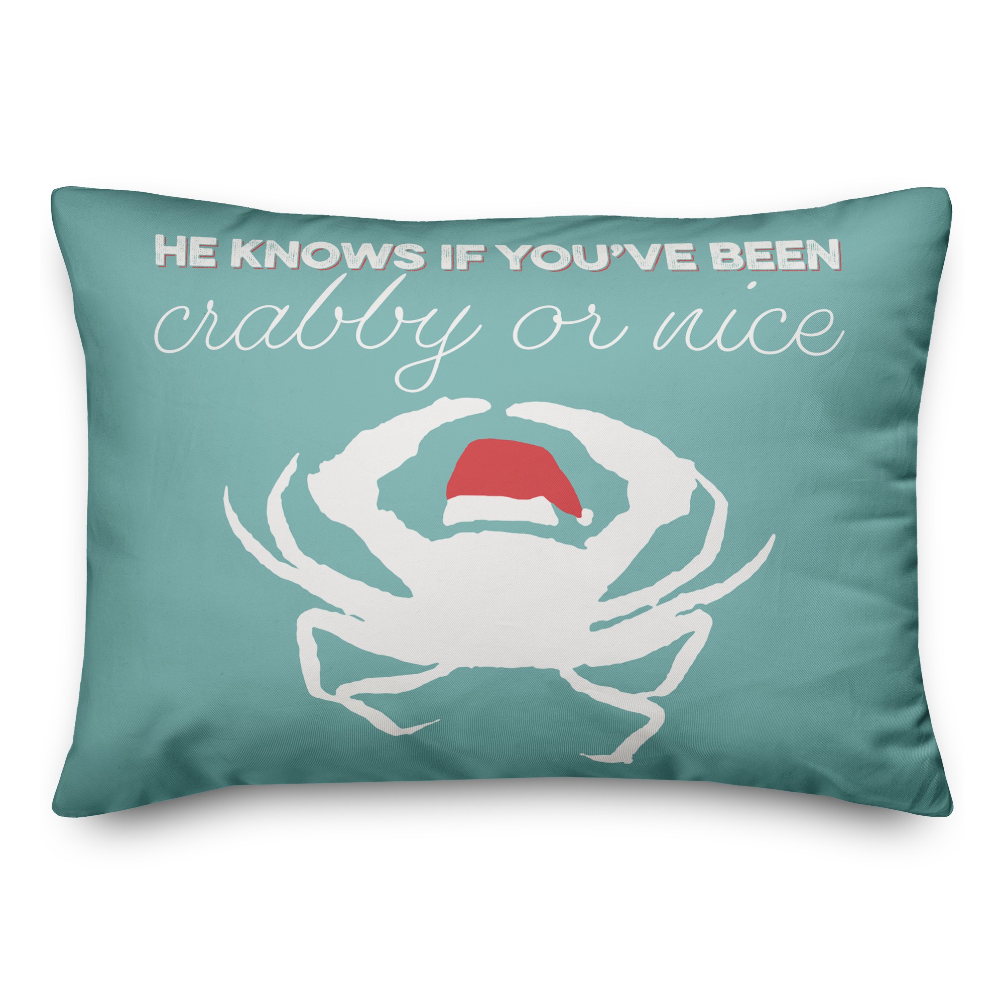 Crabby or Nice 14x20 Spun Poly Pillow