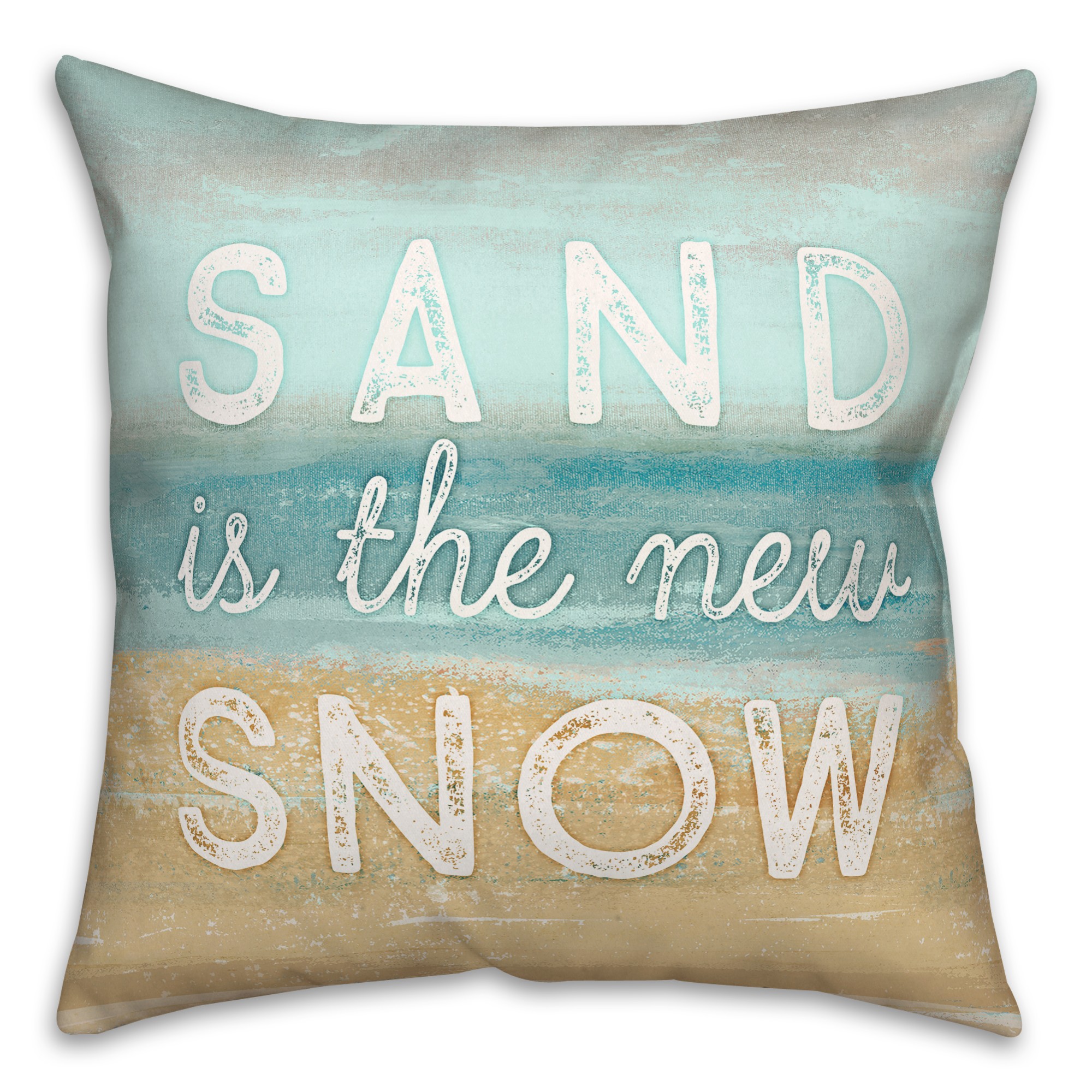 Sand is the New Snow 18x18 Spun Poly Pillow