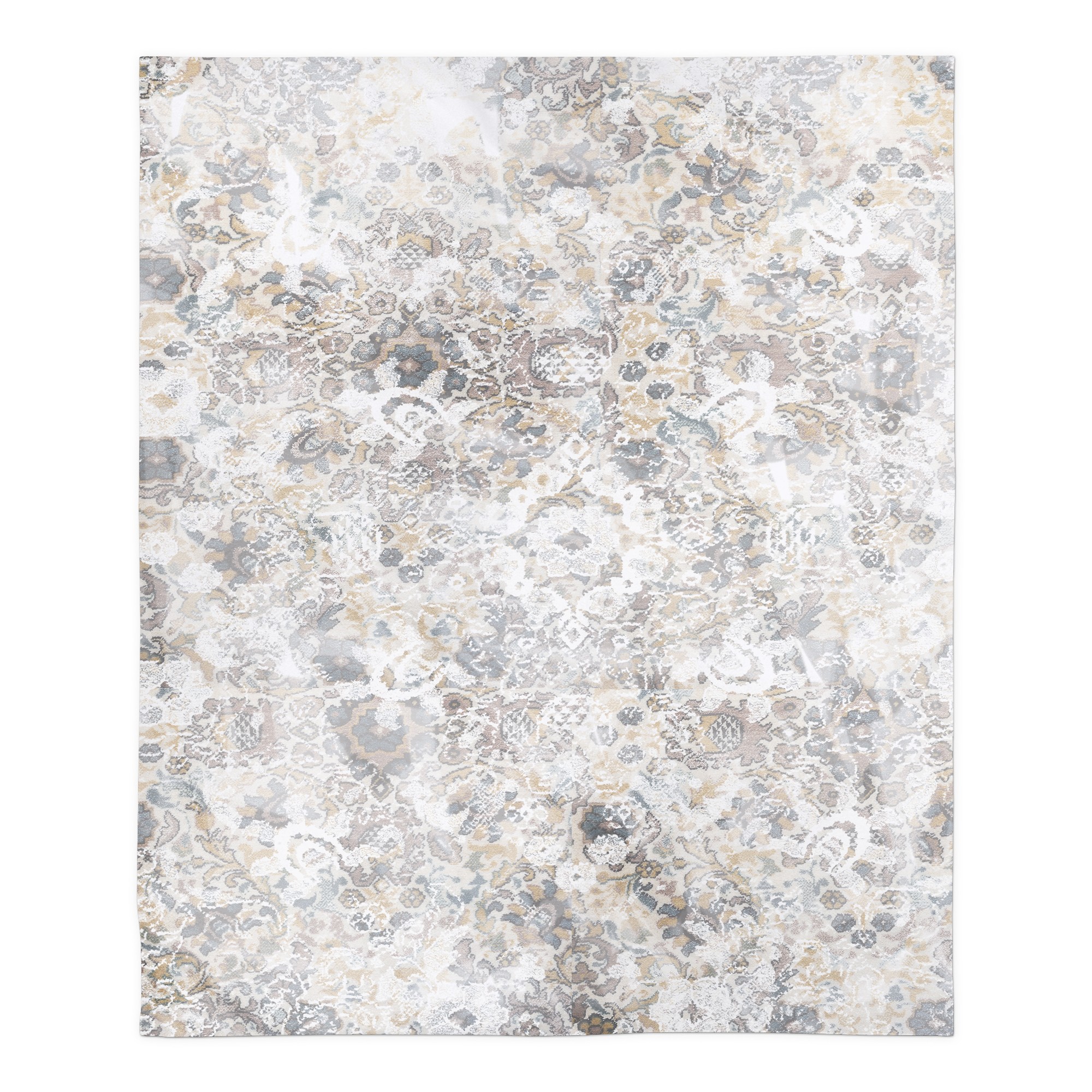 Faded Ornate Pattern 50x60 Sherpa Fleece Blanket