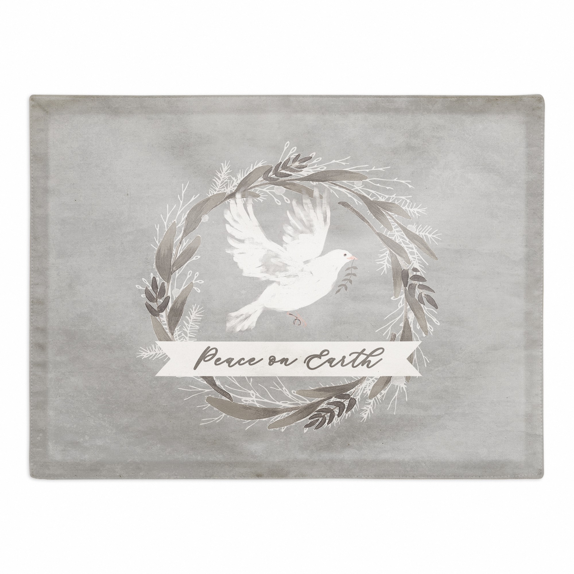 Peace on Earth Dove 18x14 Poly Twill Placemat