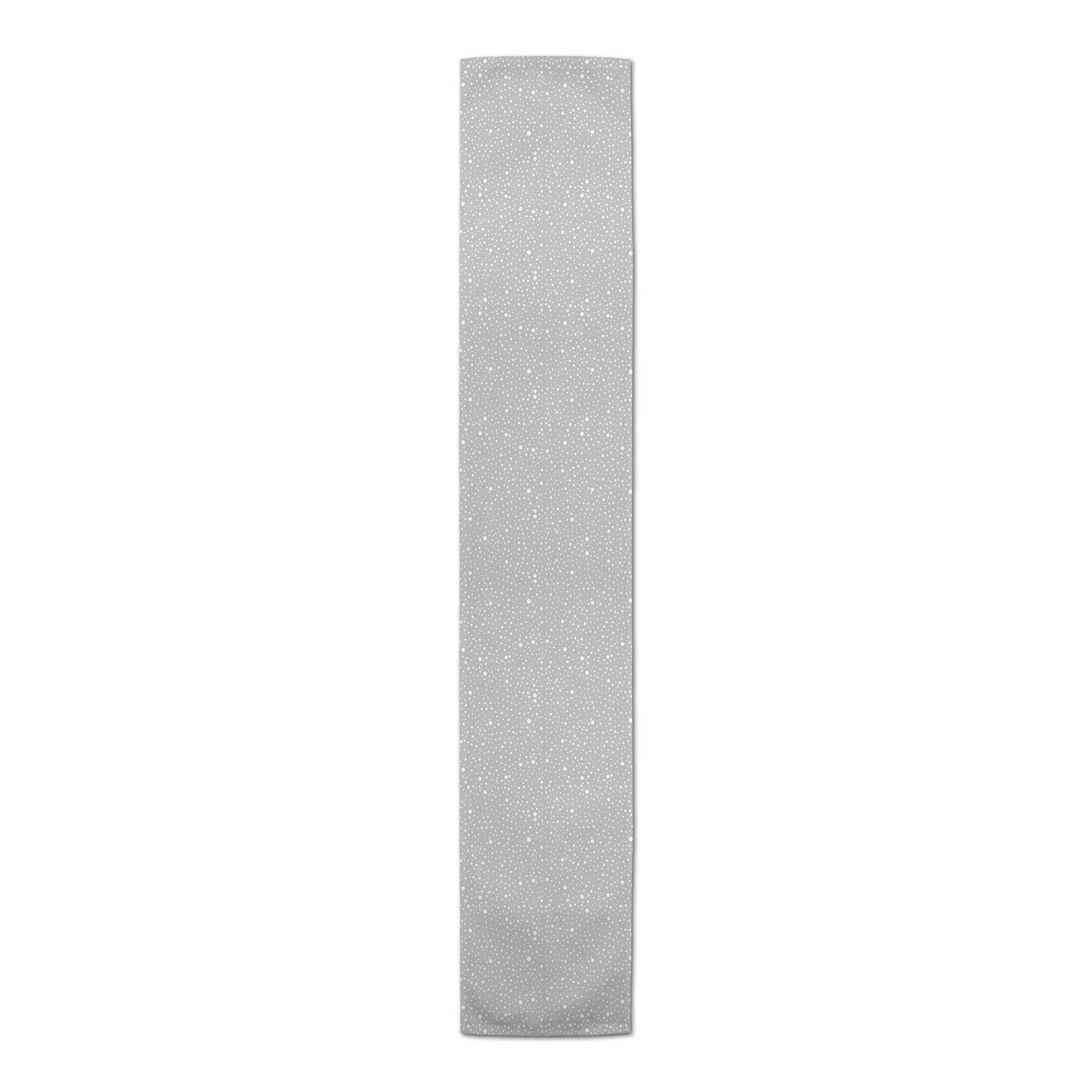 Snowflakes on Gray Tablecloth