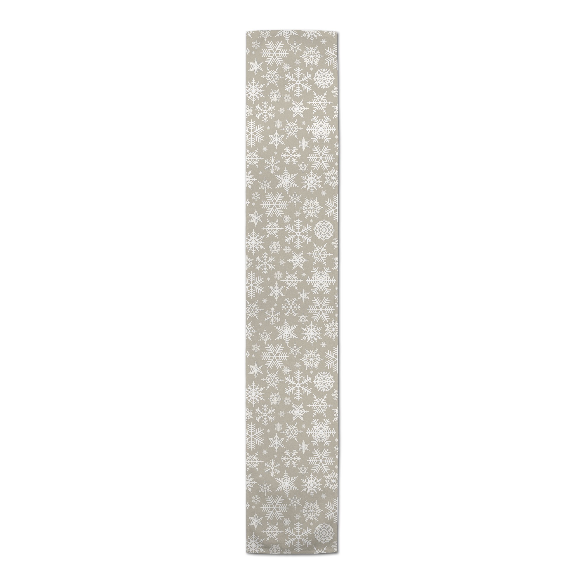 Snowflakes on Beige Tablecloth