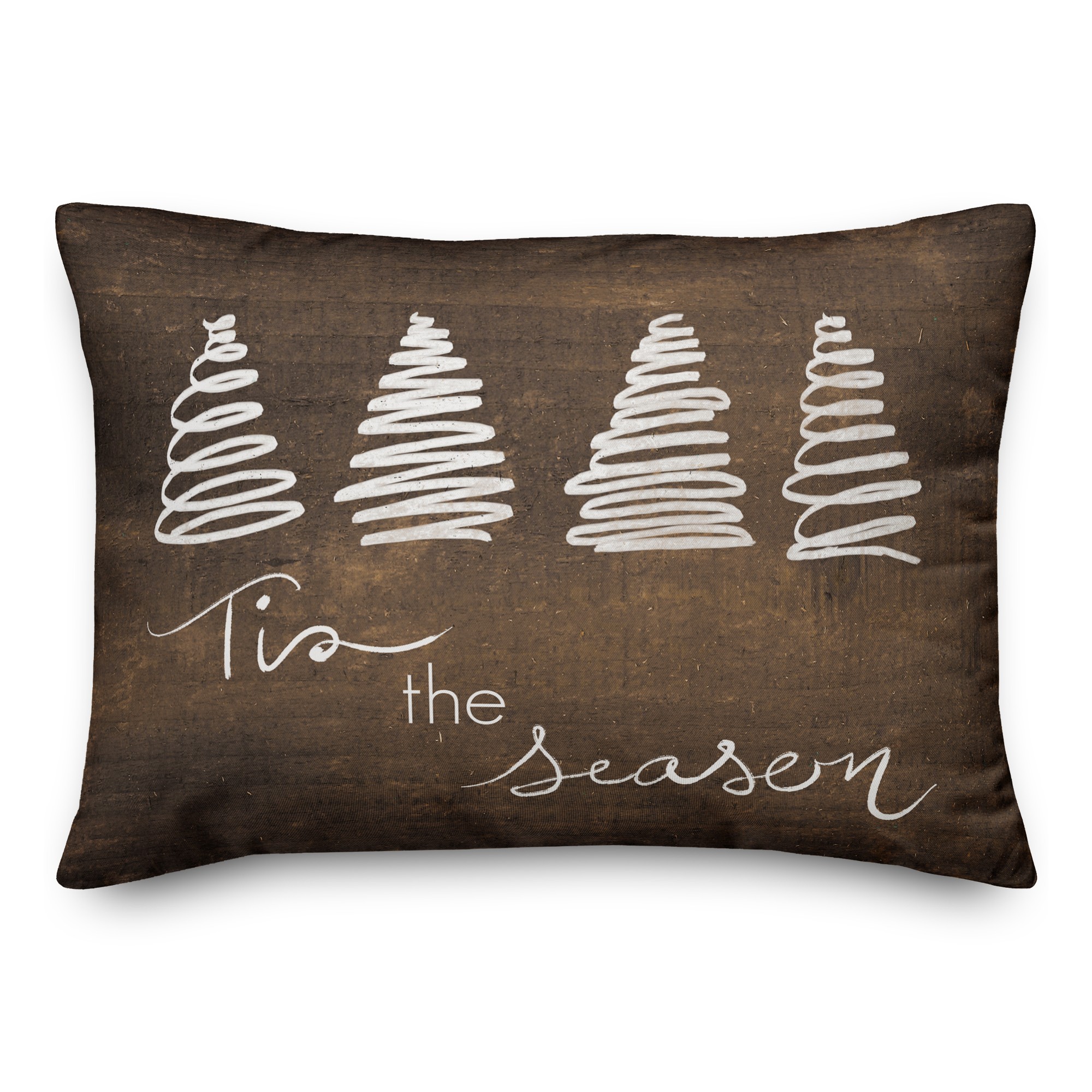Tis the Season Trees 14x20 Spun Poly Pillow