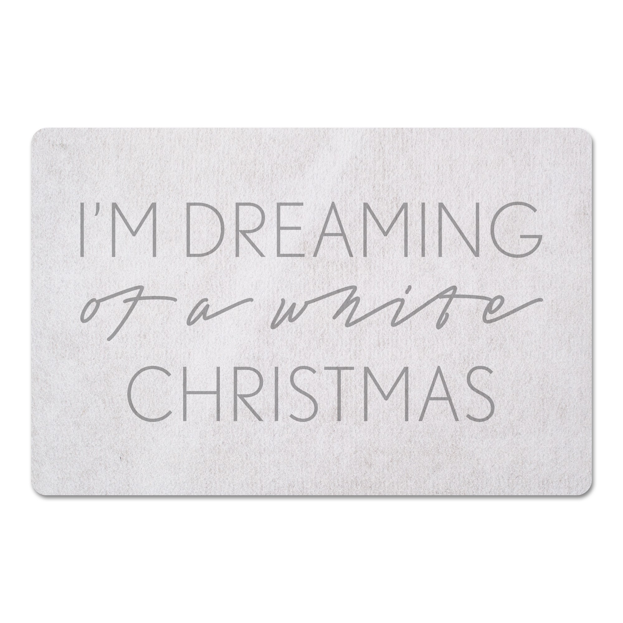 Dreaming of a White Christmas 27x18 Floor Mat