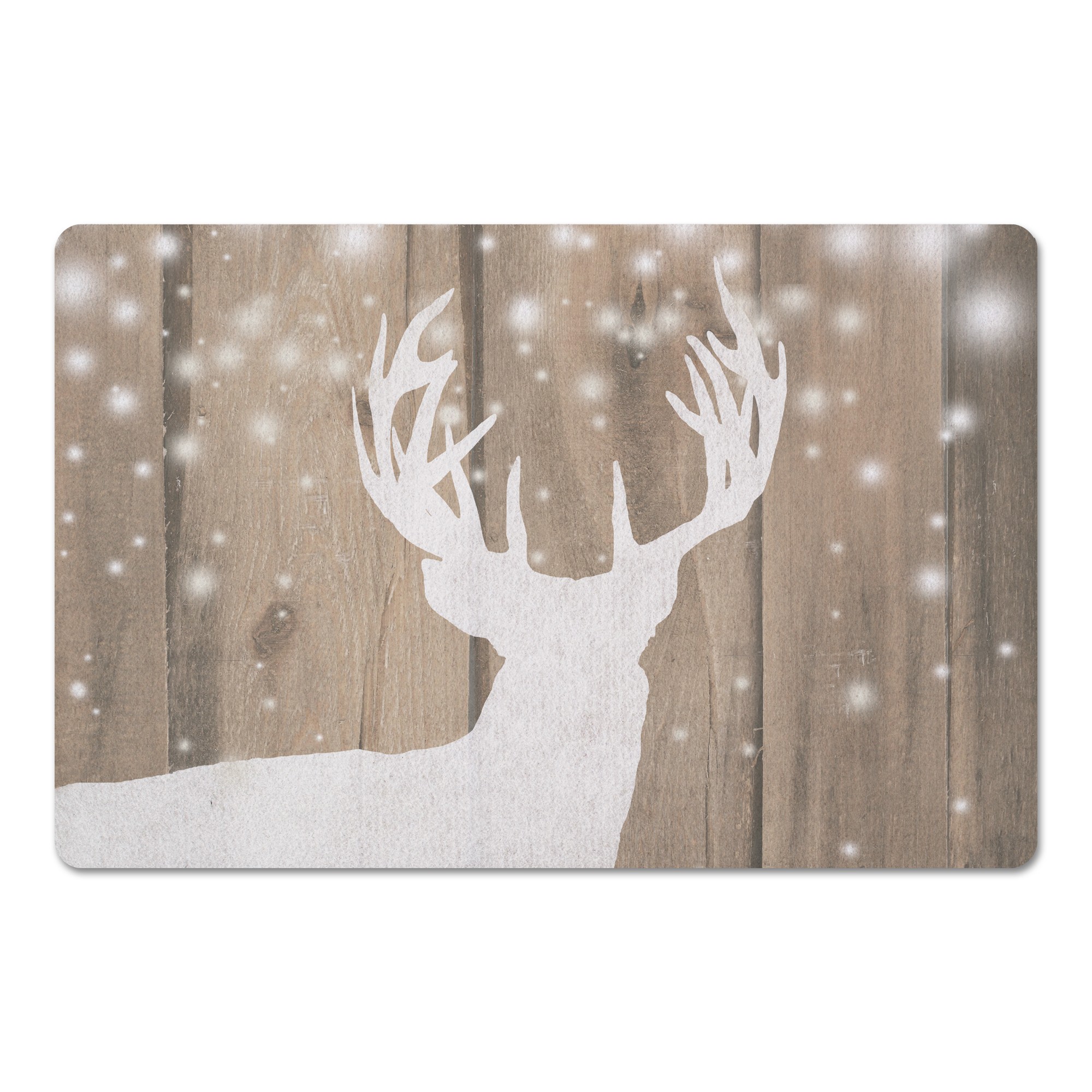 Rustic Deer Glow 27x18 Floor Mat