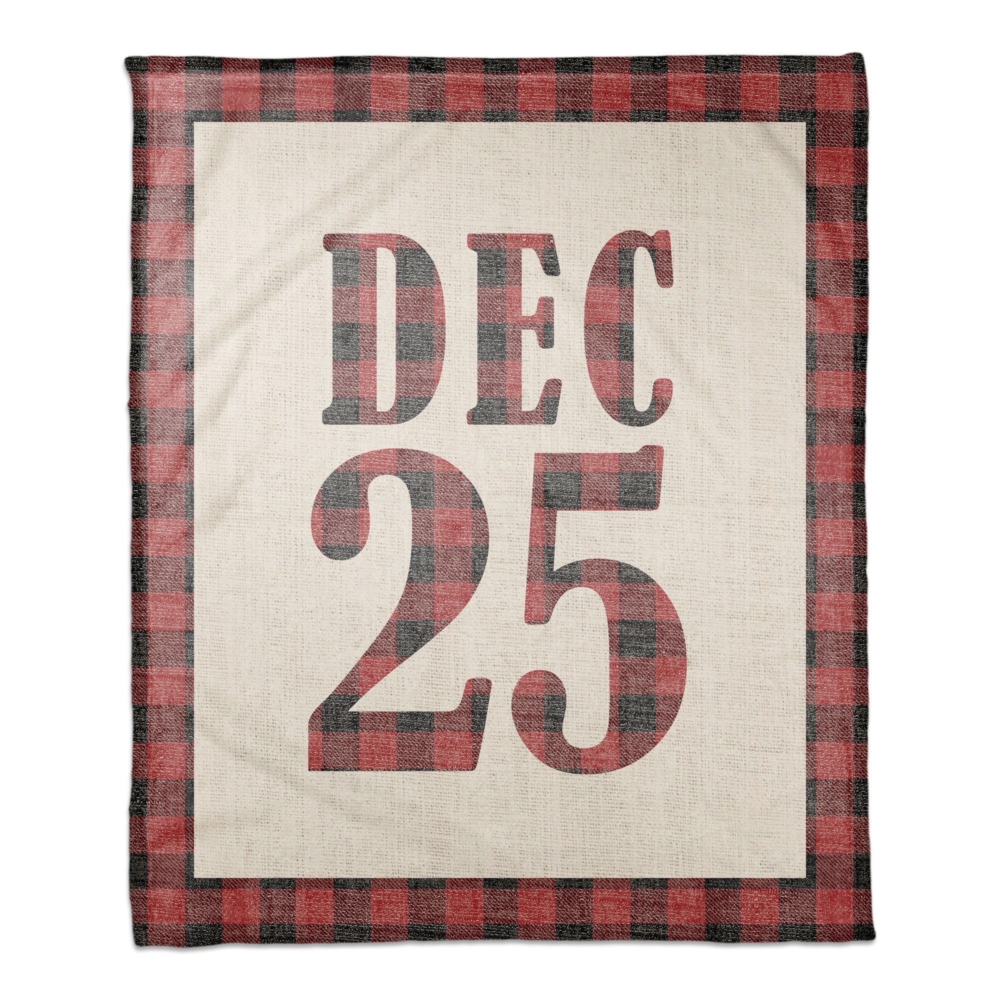 December Christmas Date 50x60 Coral Fleece Blanket