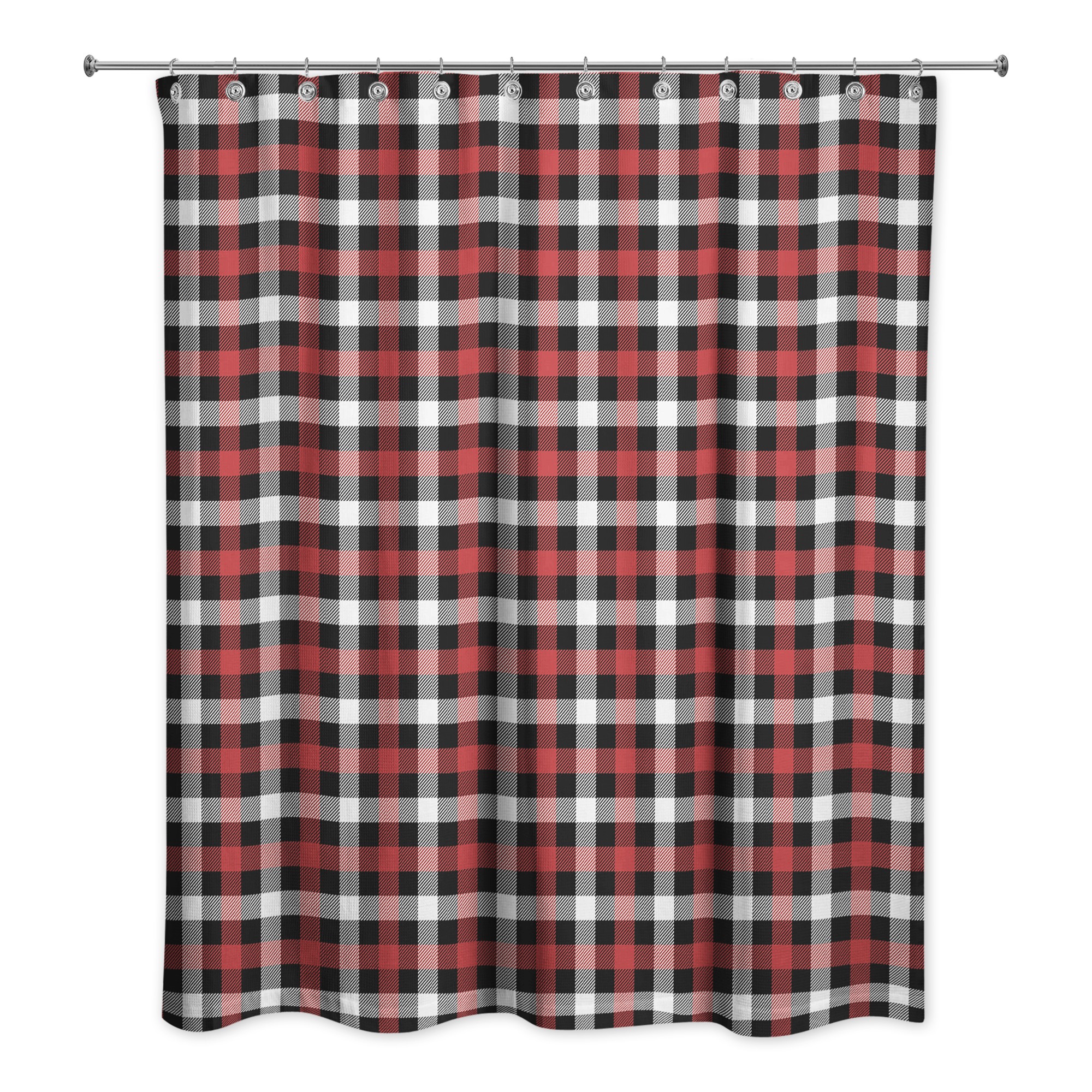 Moose Antlers Happy Holidays Pattern 71x74 Shower Curtain