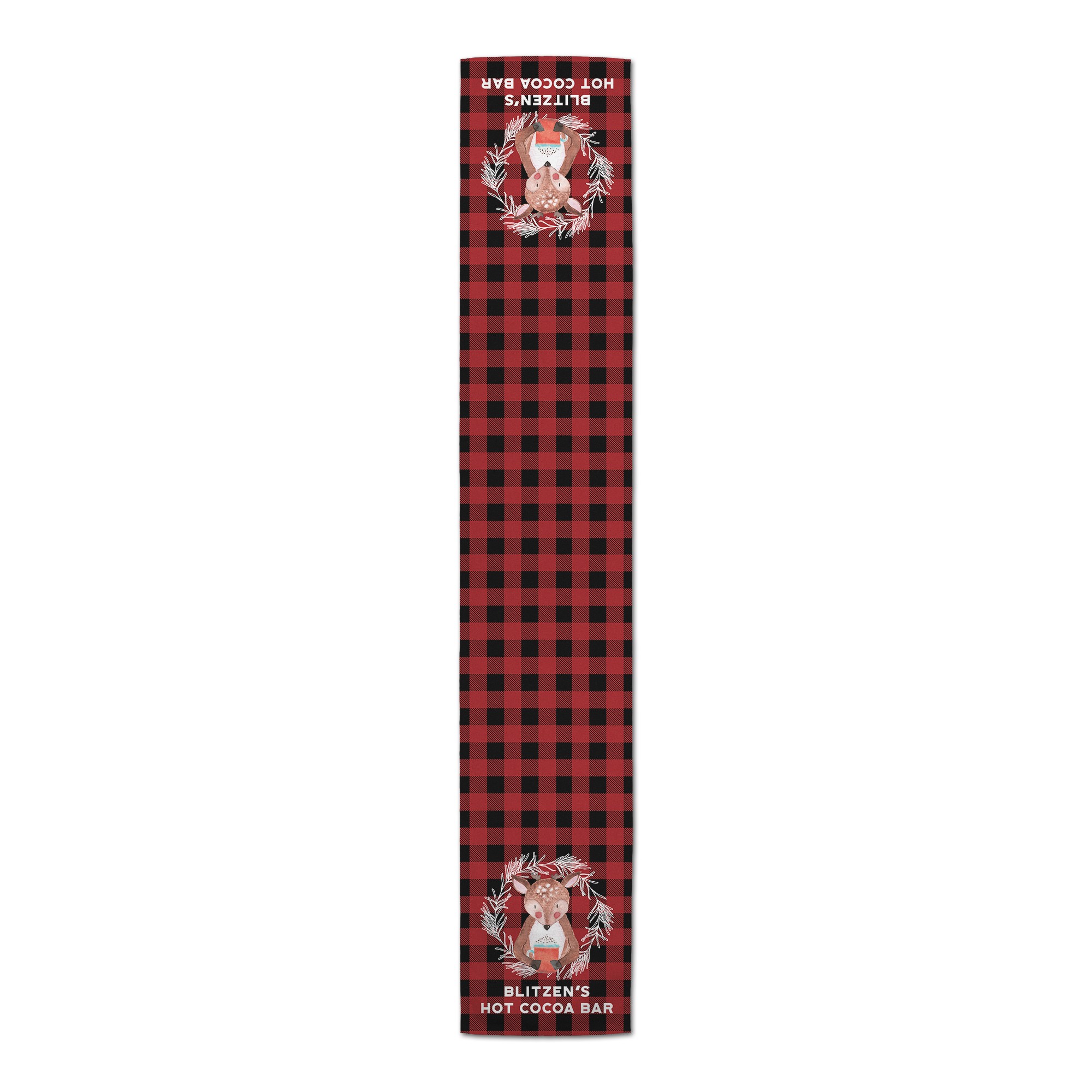 Reindeer Hot Cocoa Bar Tablecloth