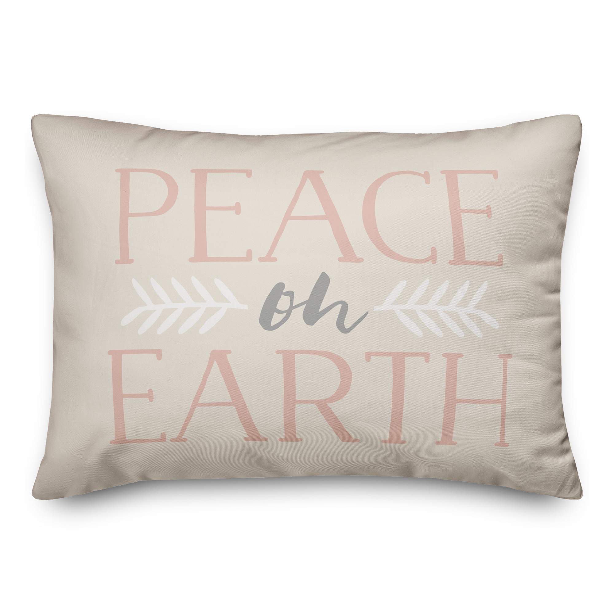 Peace on Earth 14x20 Spun Poly Pillow