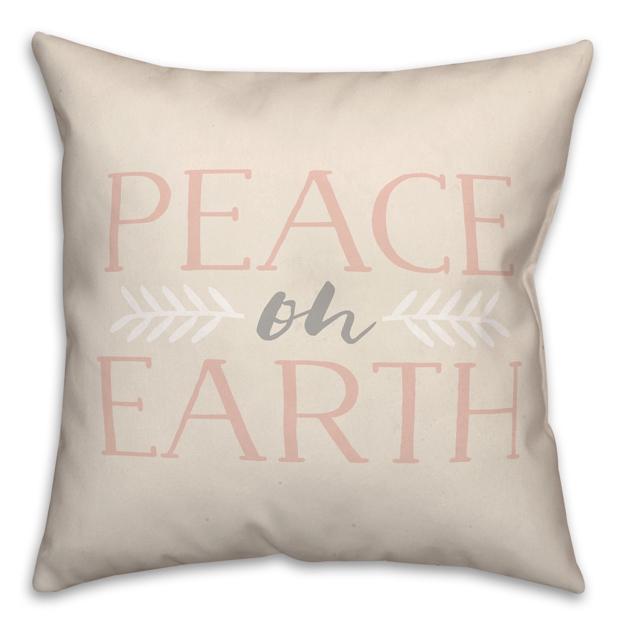 Peace on Earth 18x18 Spun Poly Pillow