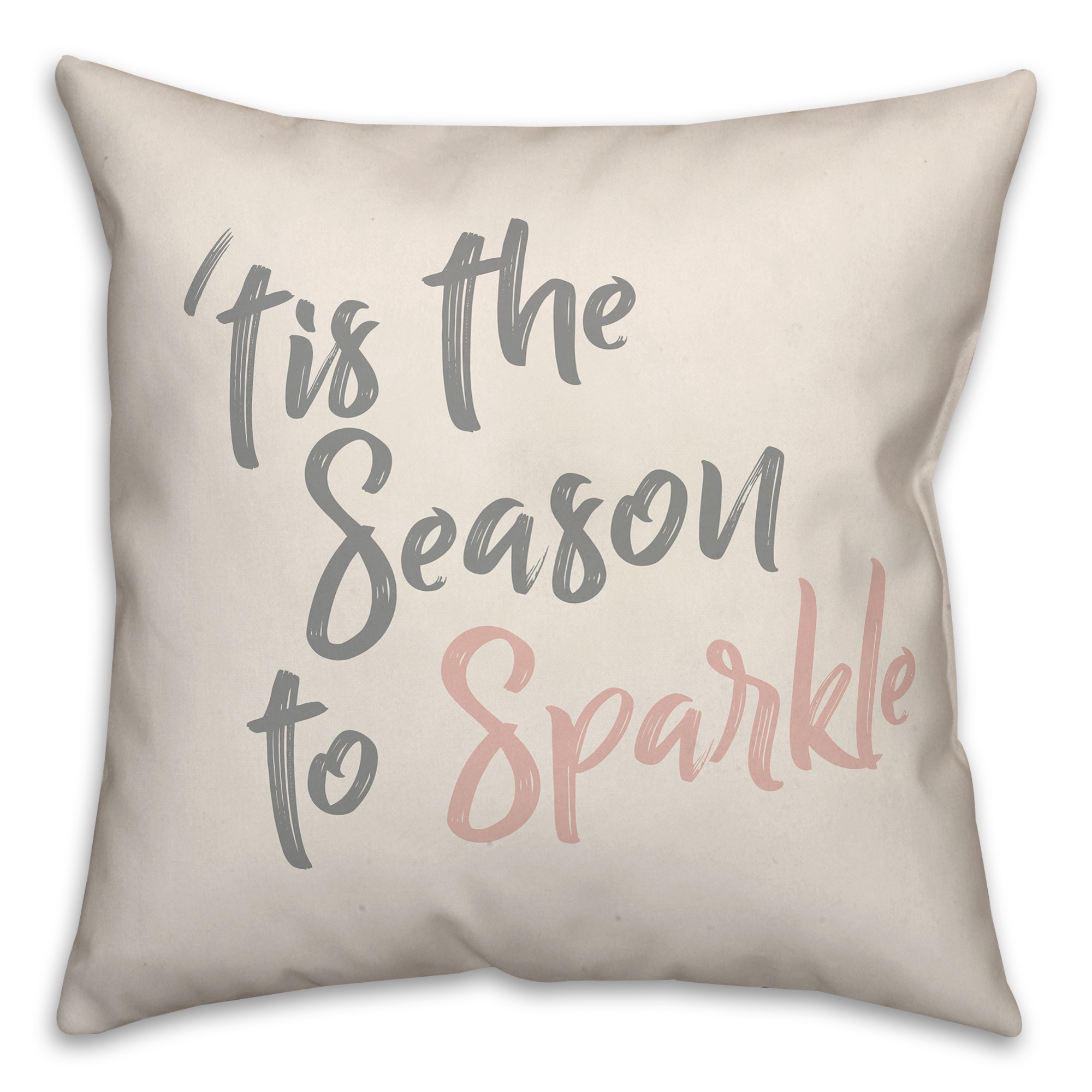 Season to Sparkle 18x18 Spun Poly Pillow