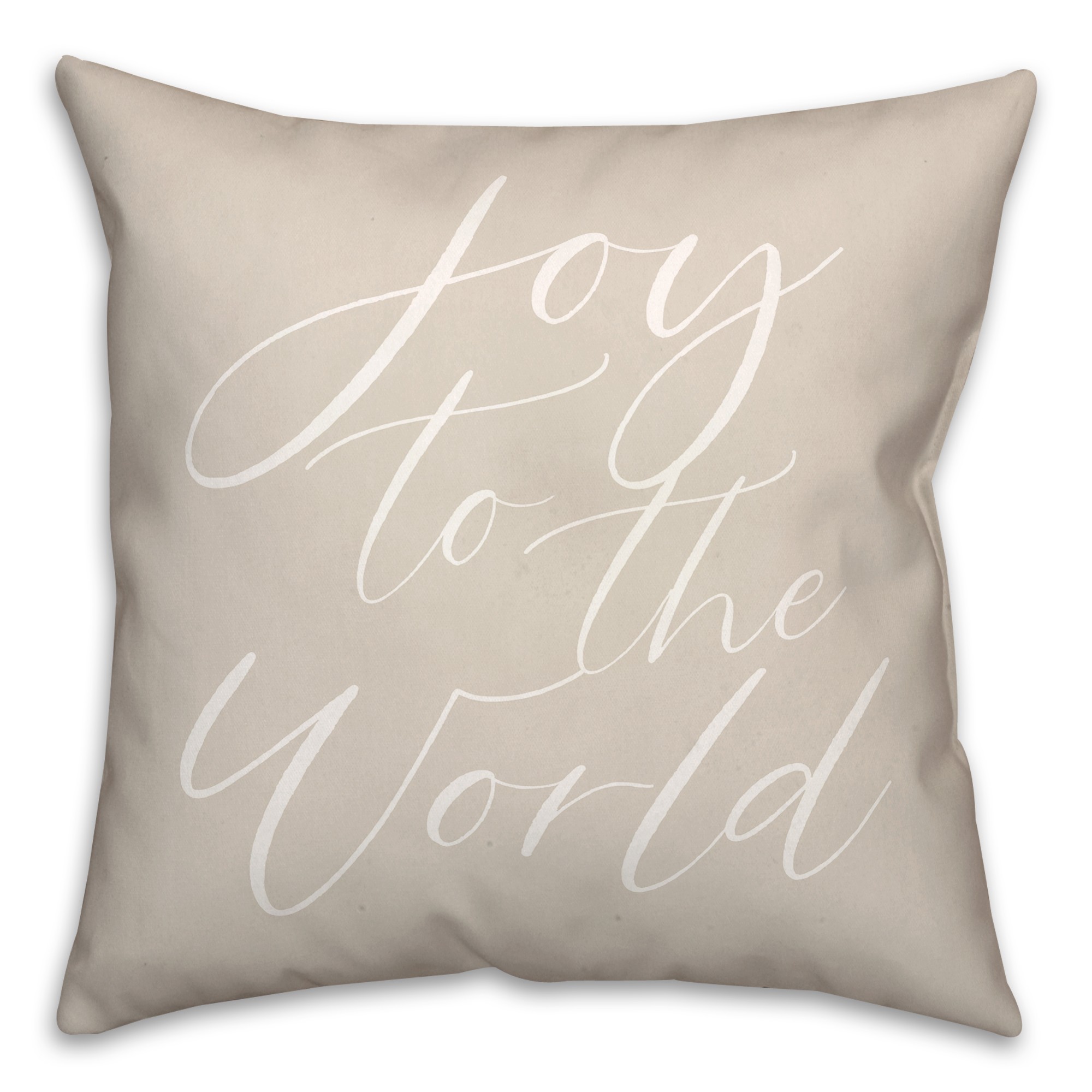 Joy to the World  18x18 Spun Poly Pillow