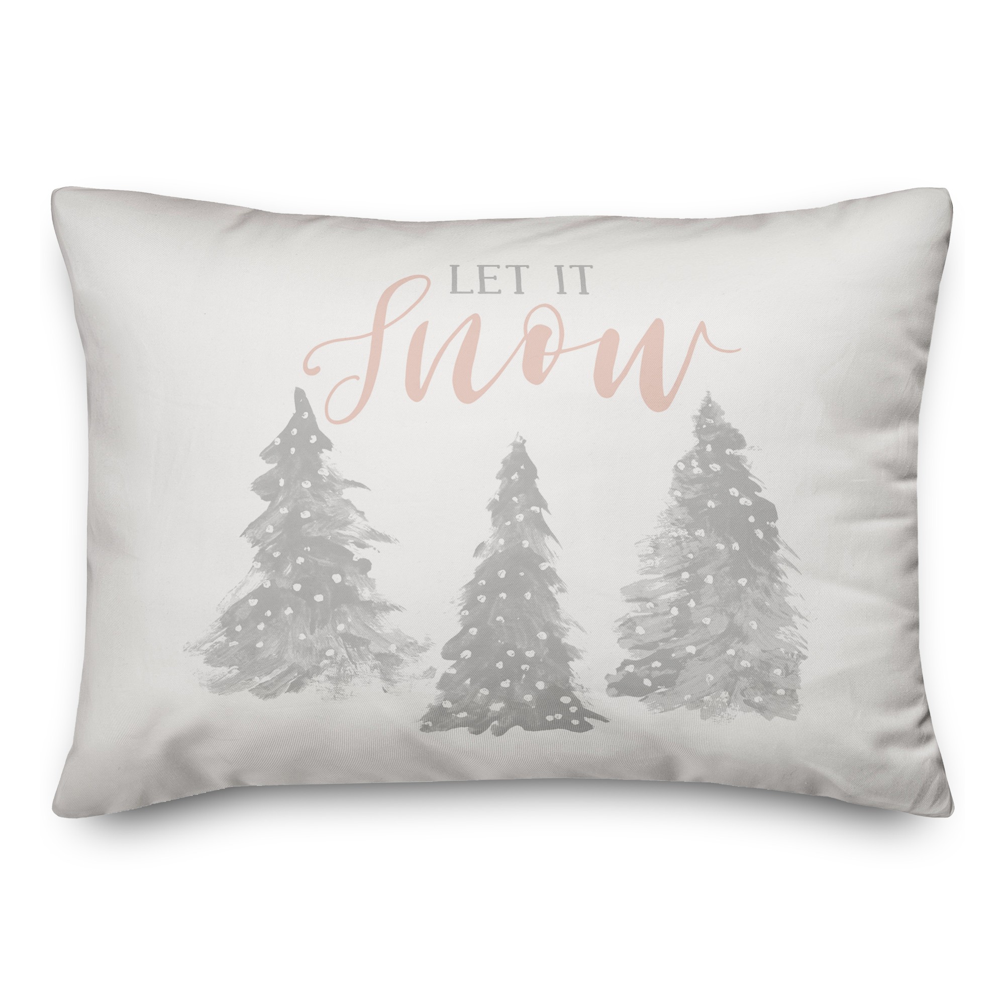 Let it Snow 14x20 Spun Poly Pillow