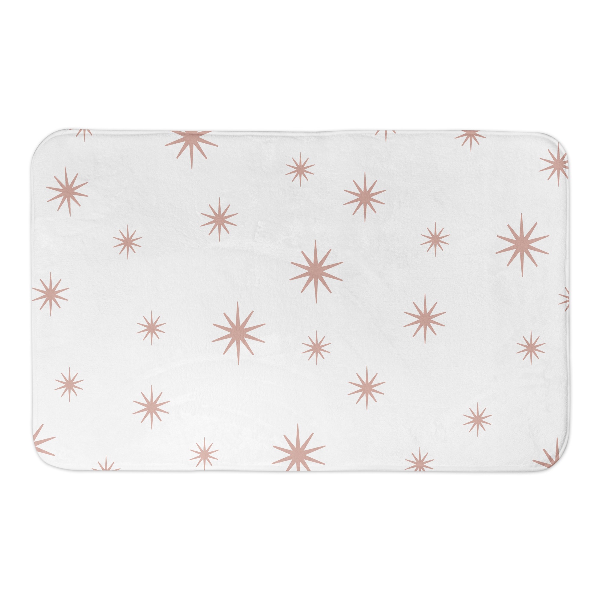 Elegant Noel Deer Stars 34x21 Bath Mat