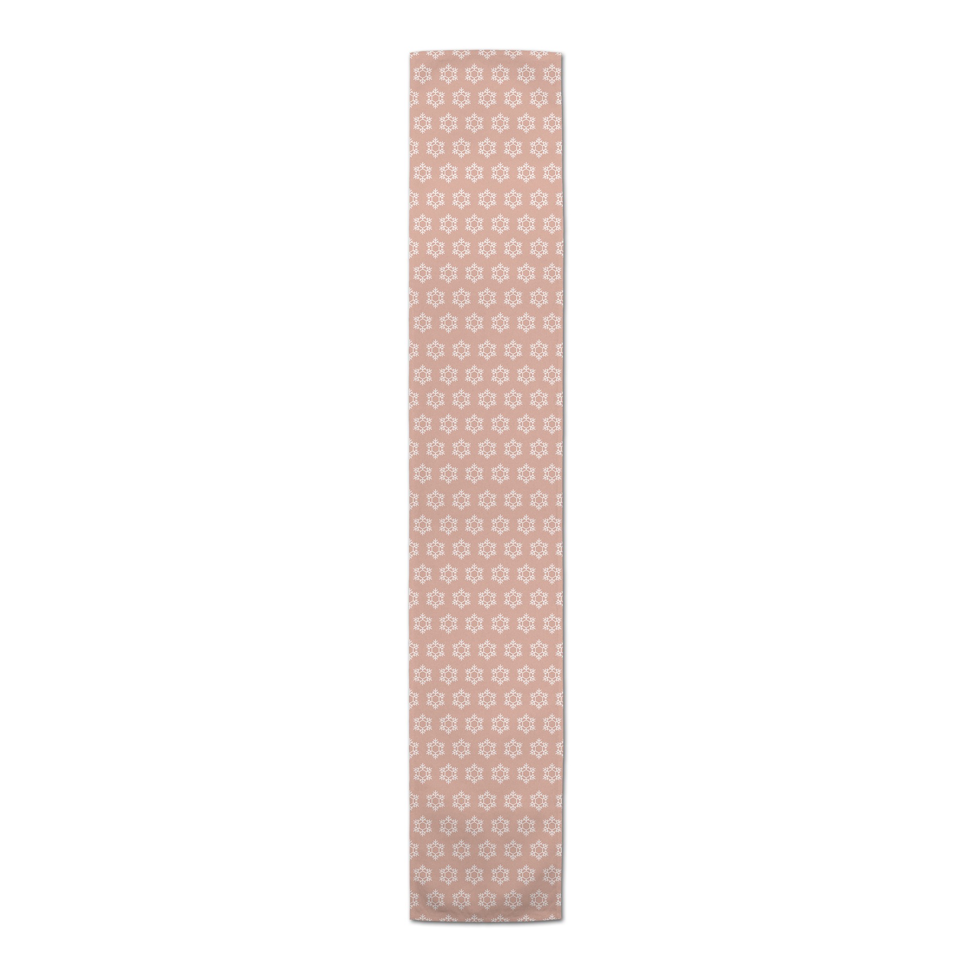Snowflake Pattern on Blush Tablecloth