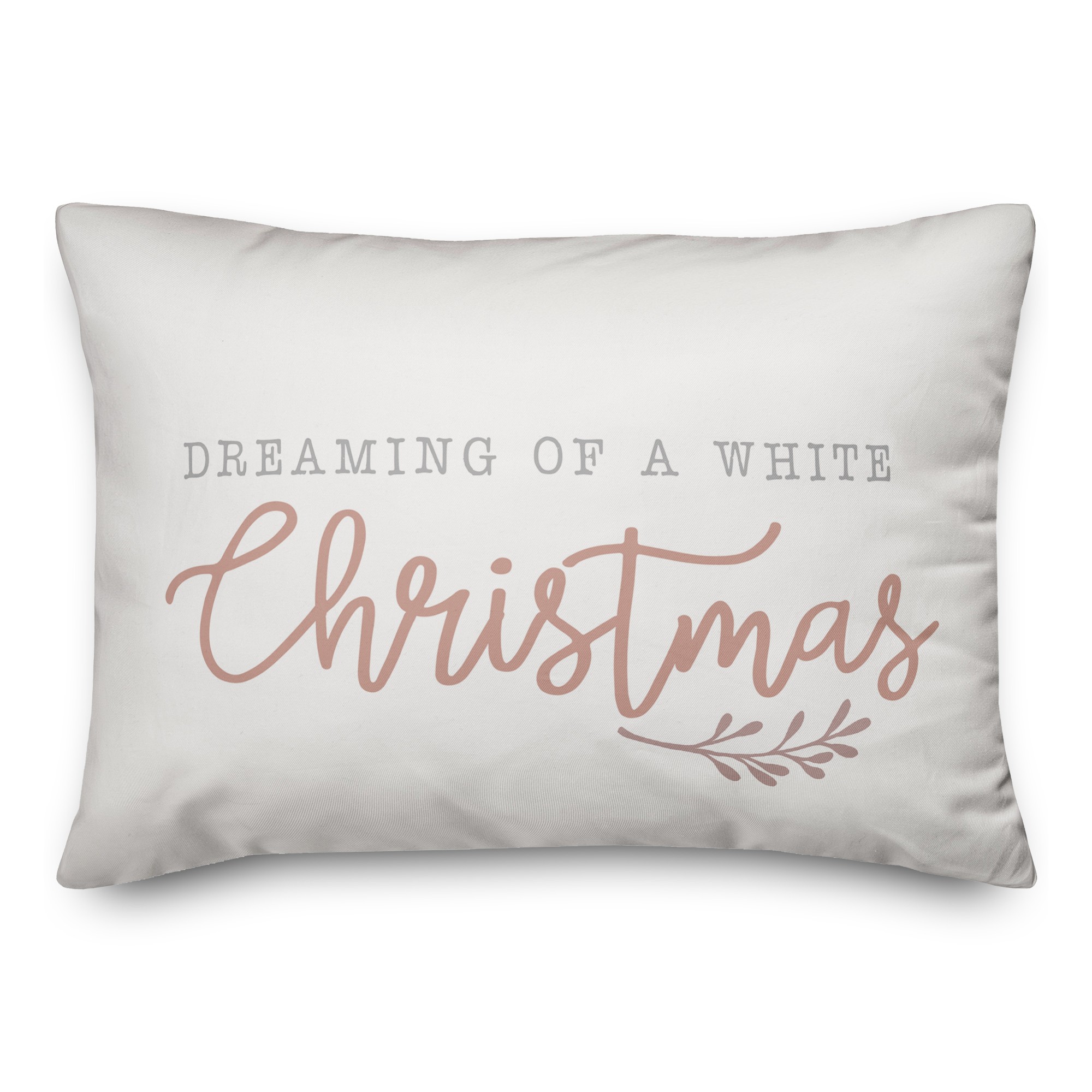 Dreaming of a White Christmas 14x20 Spun Poly Pillow