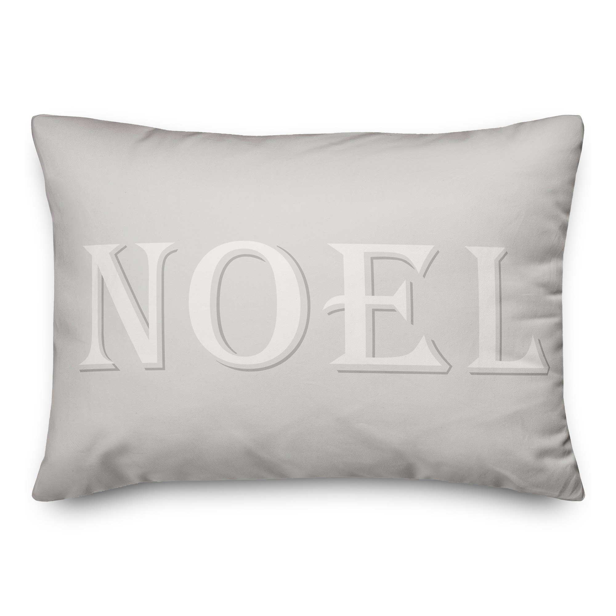 Silver Noel 14x20 Spun Poly Pillow