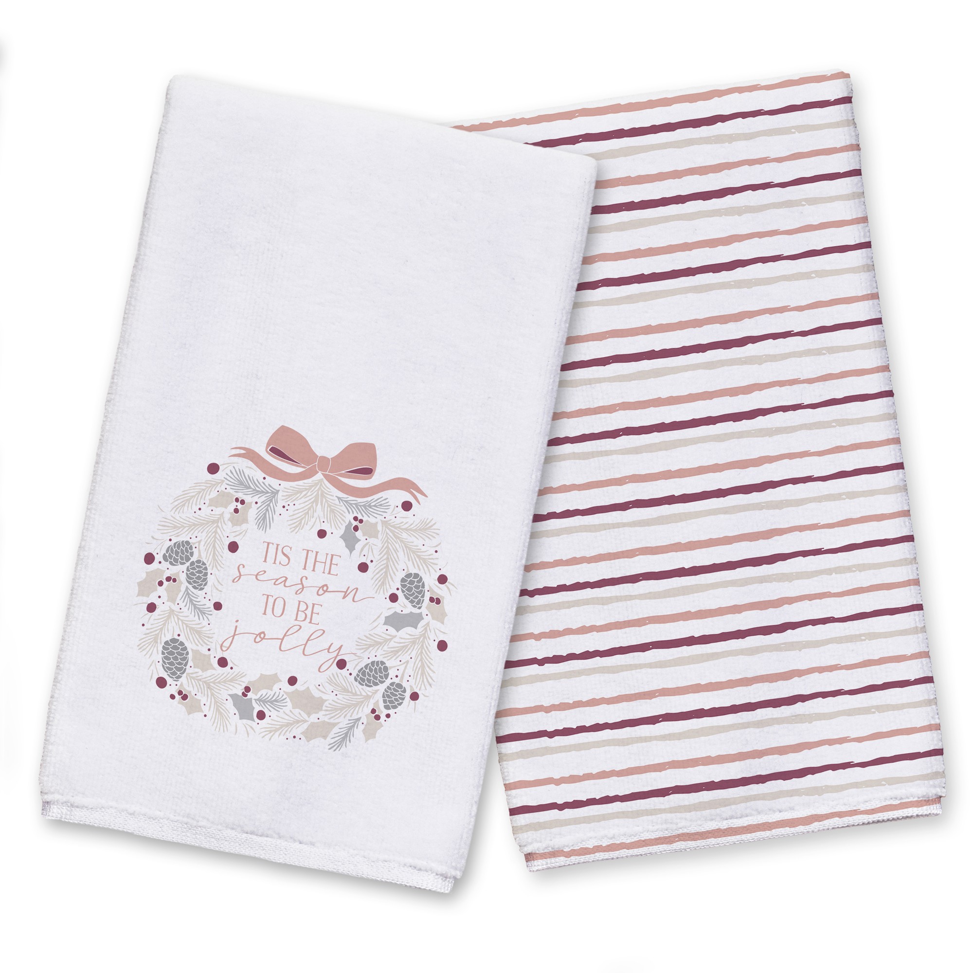 Tis the Season to be Jolly Wreath Textiles Collection