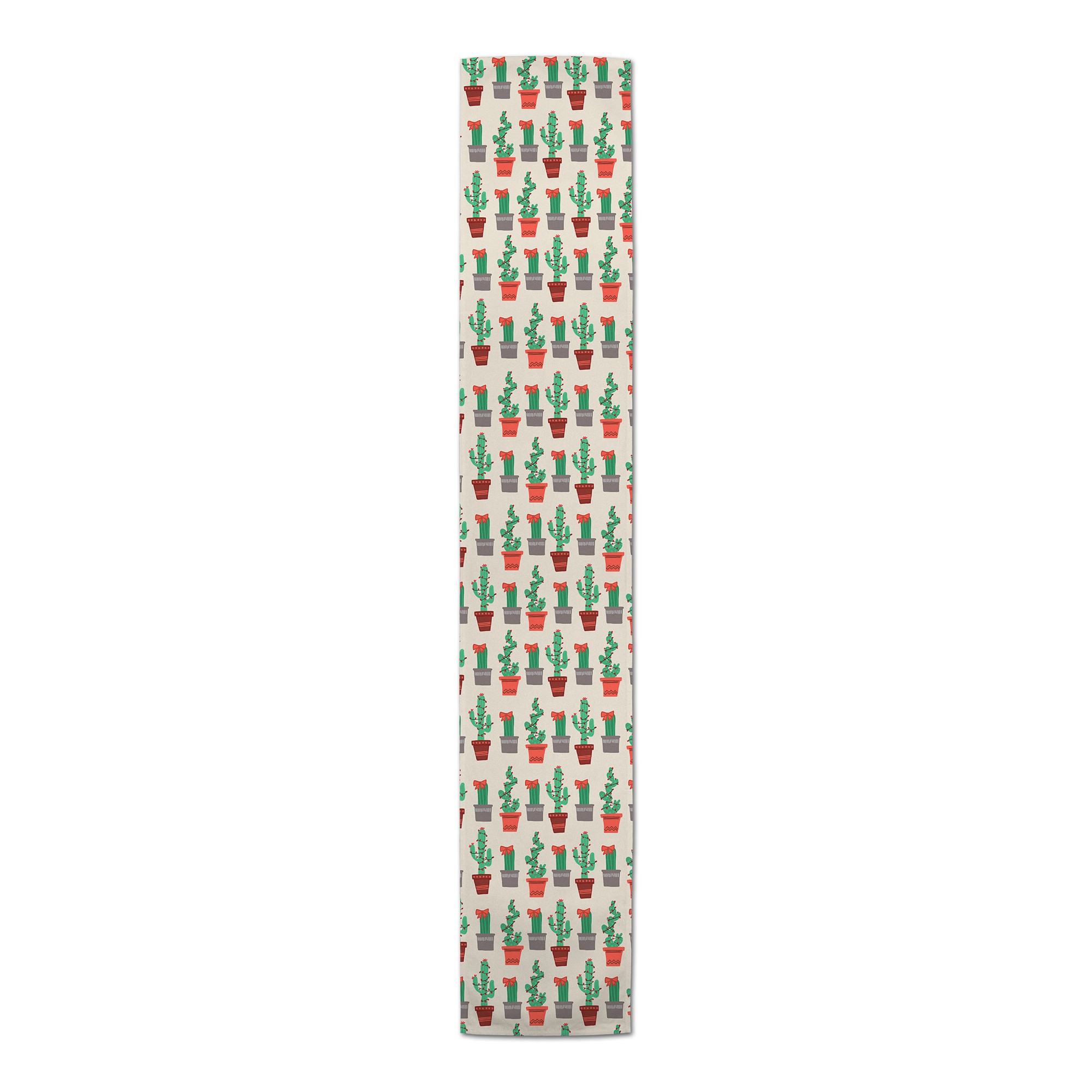 Christmas Cacti Pattern Runner