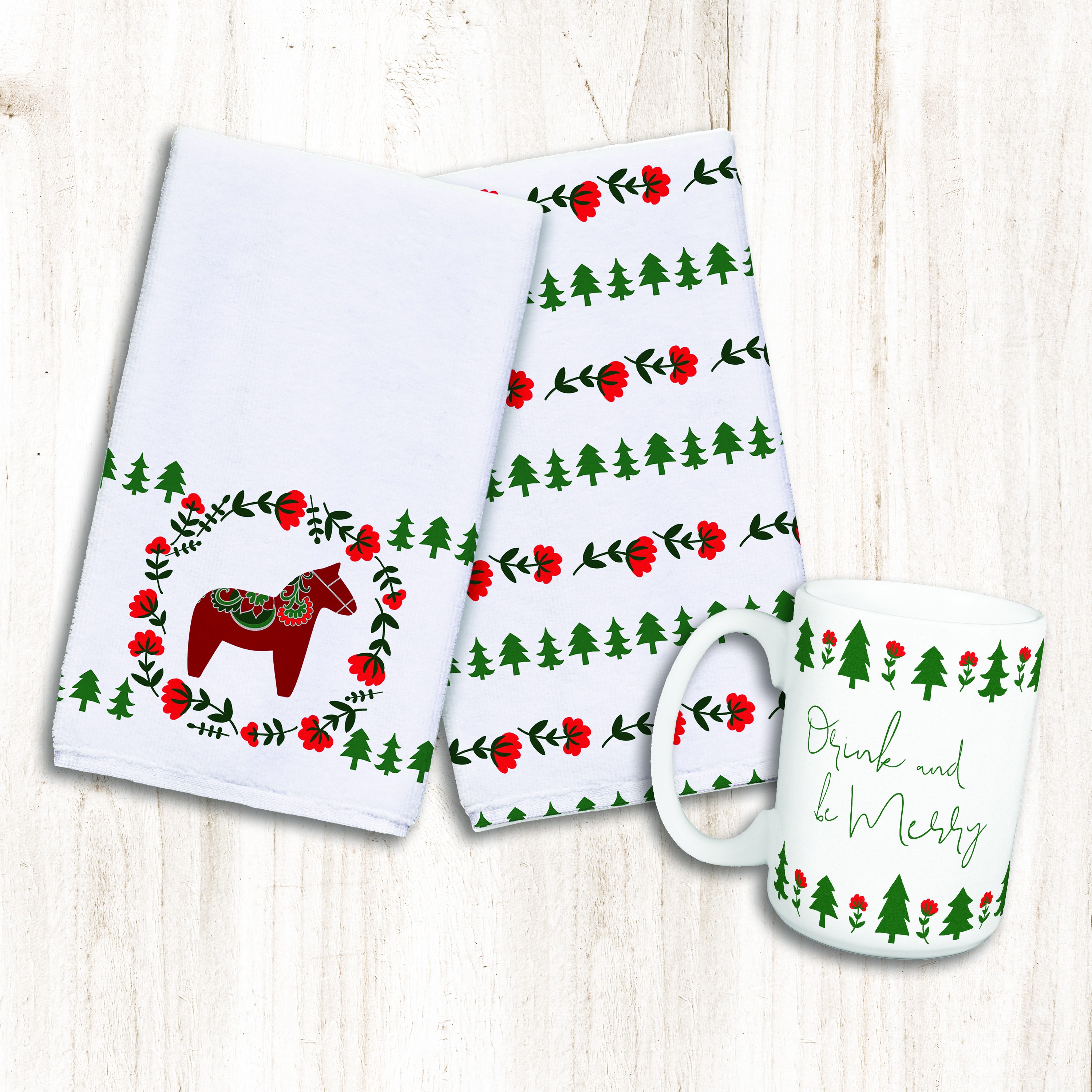 Christmas Donkey Pattern Gift Collection