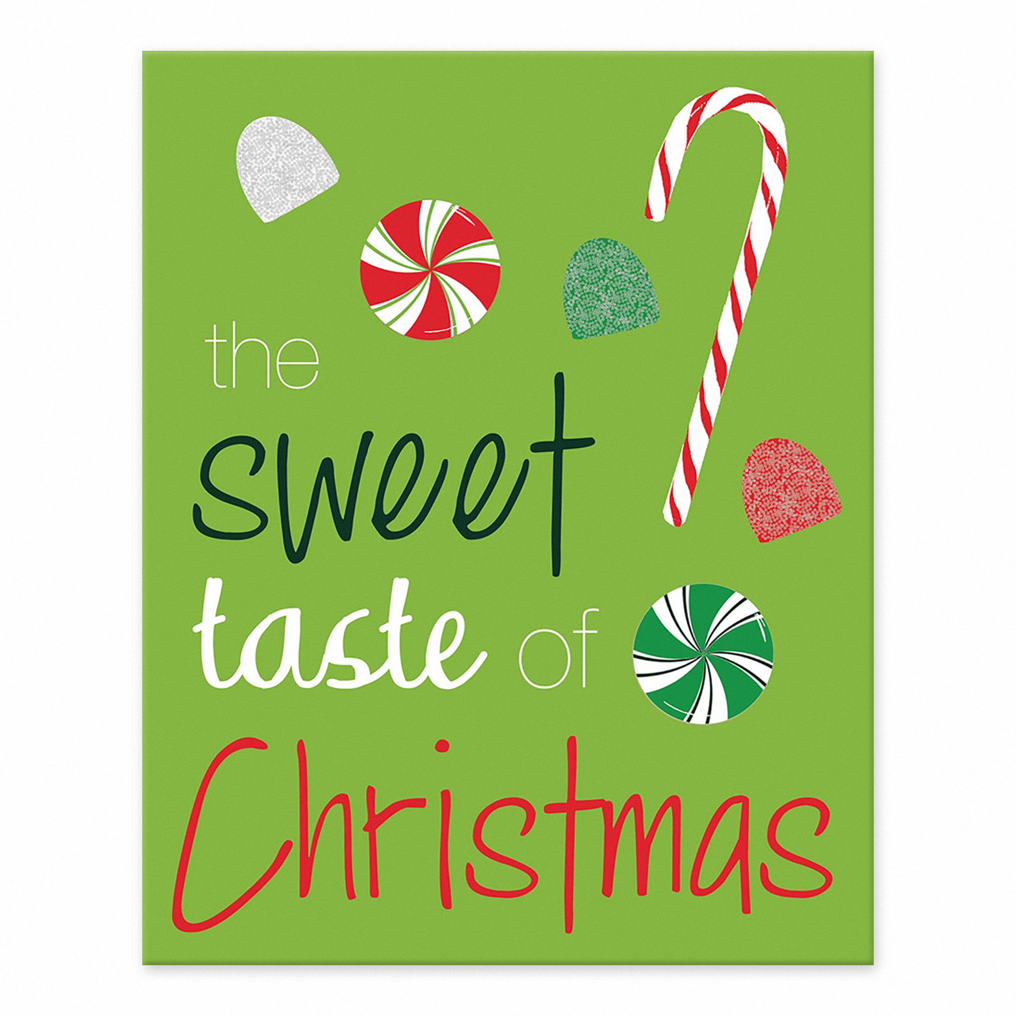 Sweet Christmas Candies 10x8 Tabletop Canvas