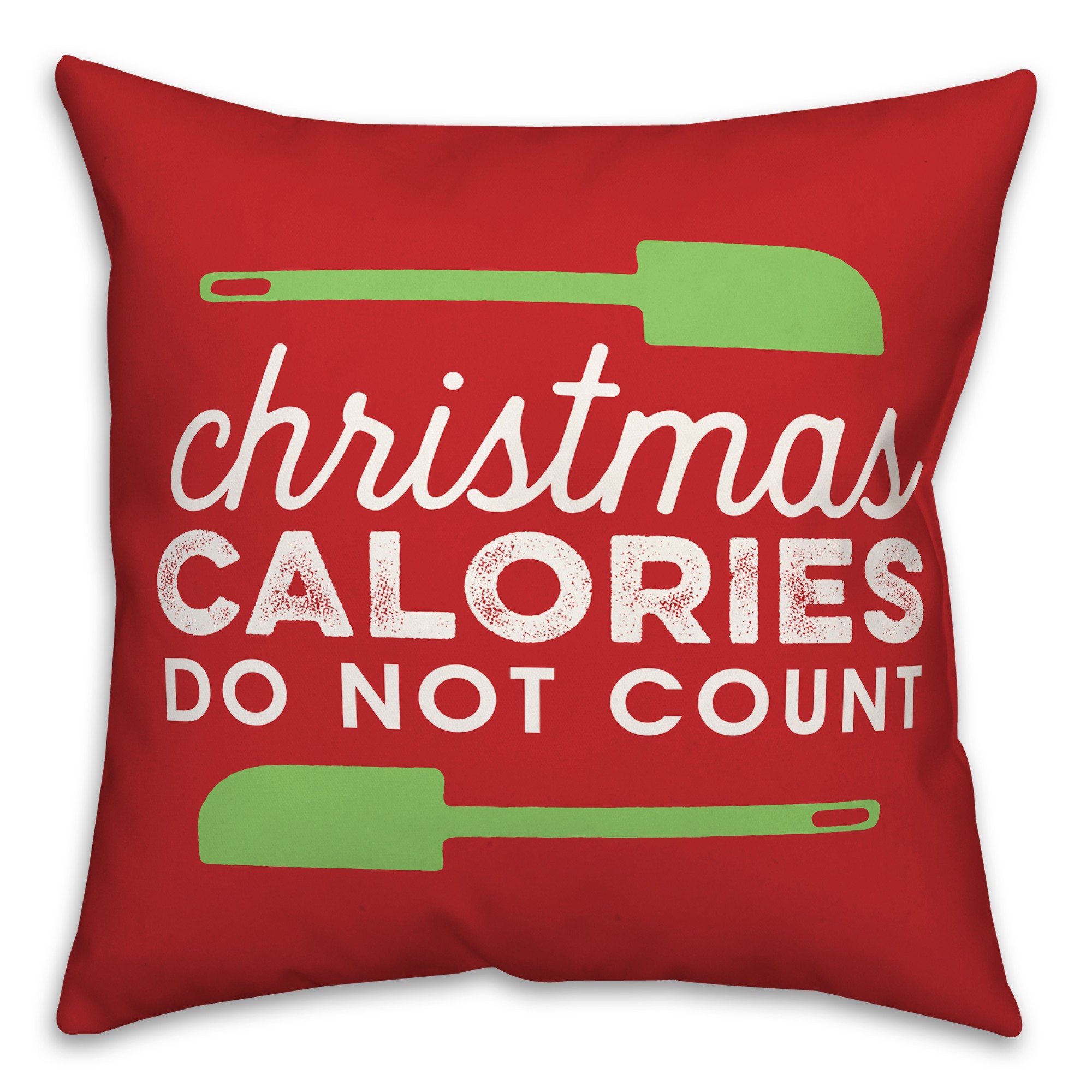 Christmas Calories 18x18 Spun Poly Pillow