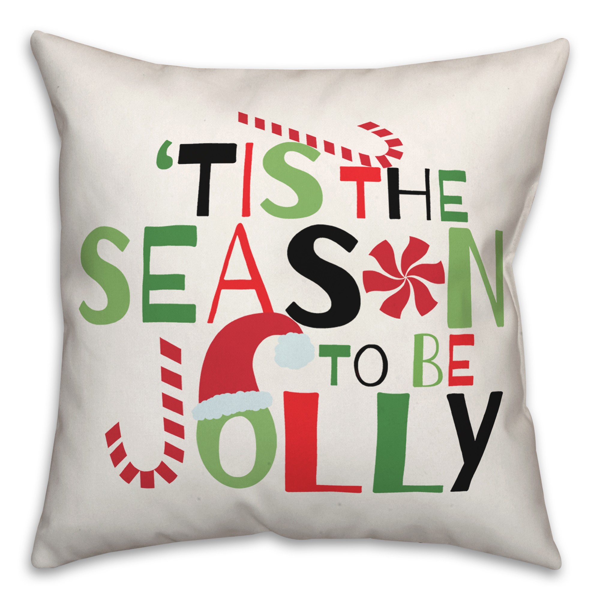 Season to be Jolly 18x18 Spun Poly Pillow