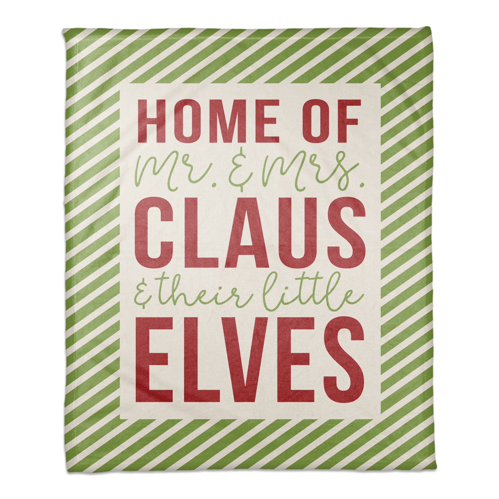 Home of Little Elves 50x60 Coral Fleece Blanket
