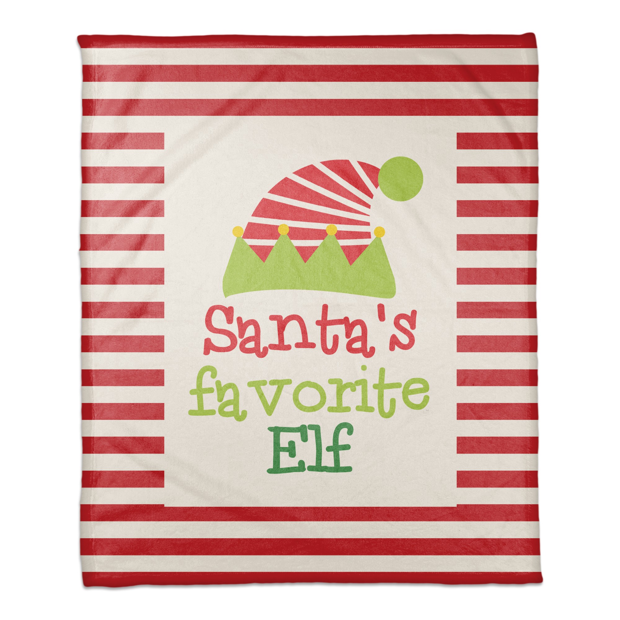 Santa's Favorite Elf 50x60 Coral Fleece Blanket
