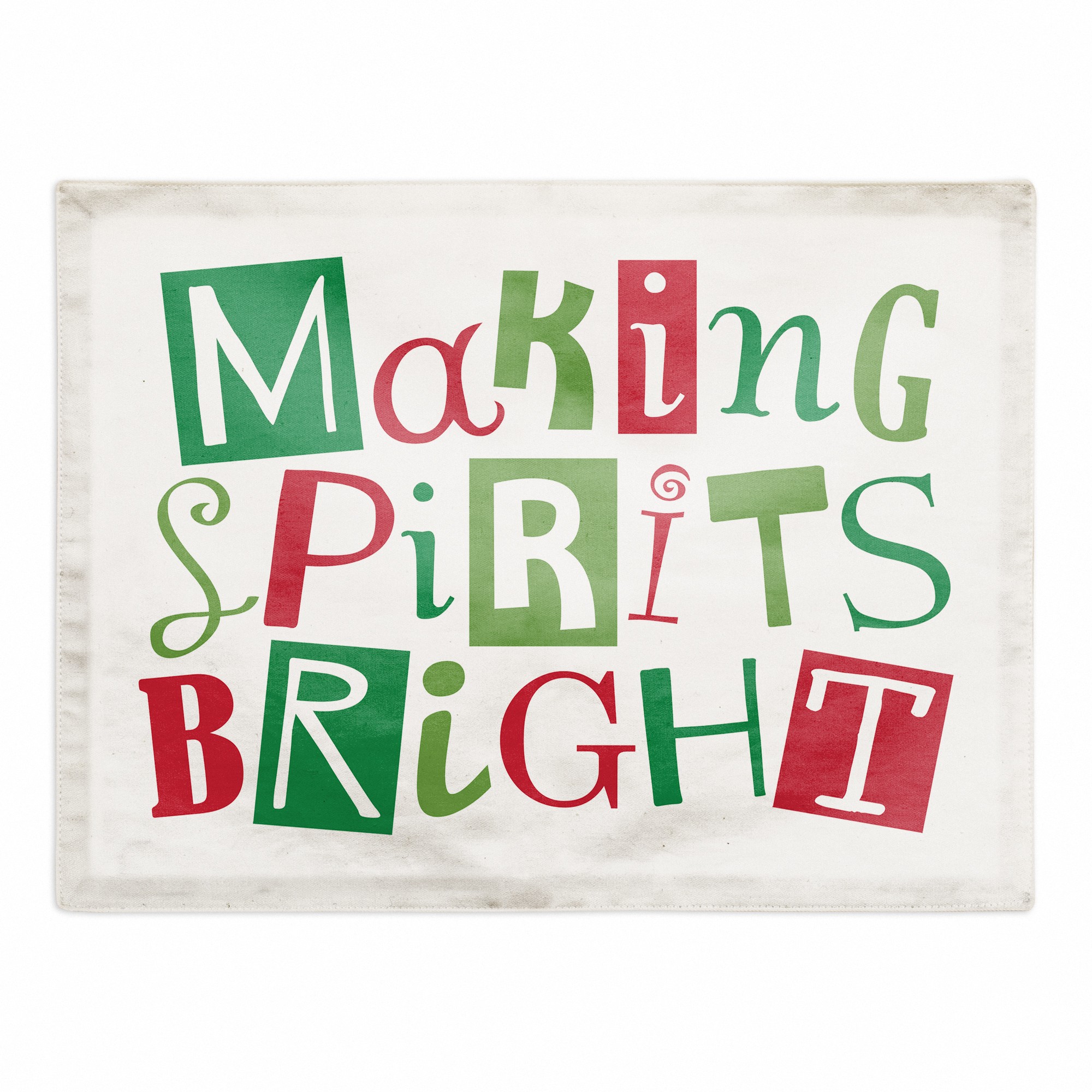 Making Spirits Bright 18x14 Poly Twill Placemat