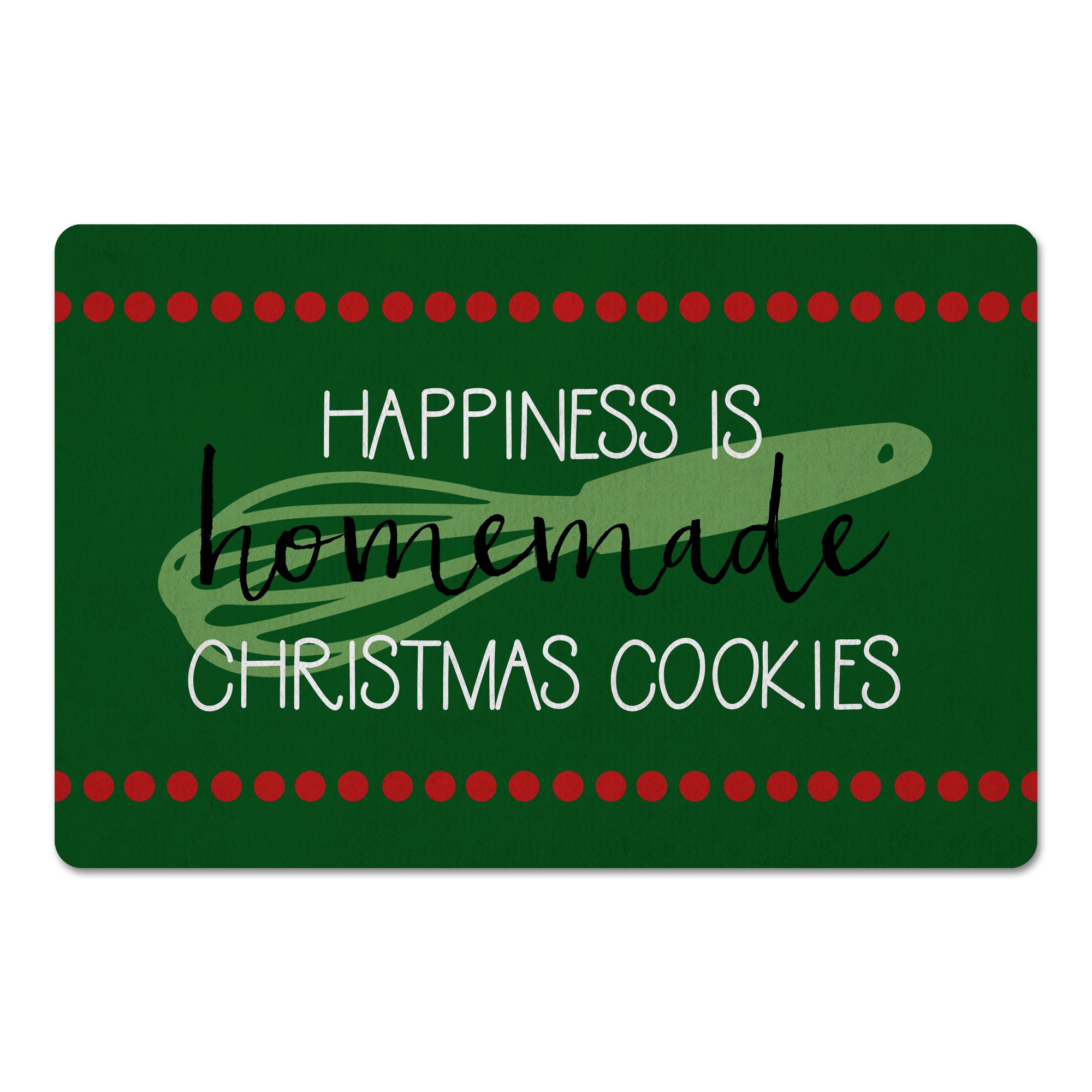 Homemade Christmas Cookies 27x18 Floor Mat