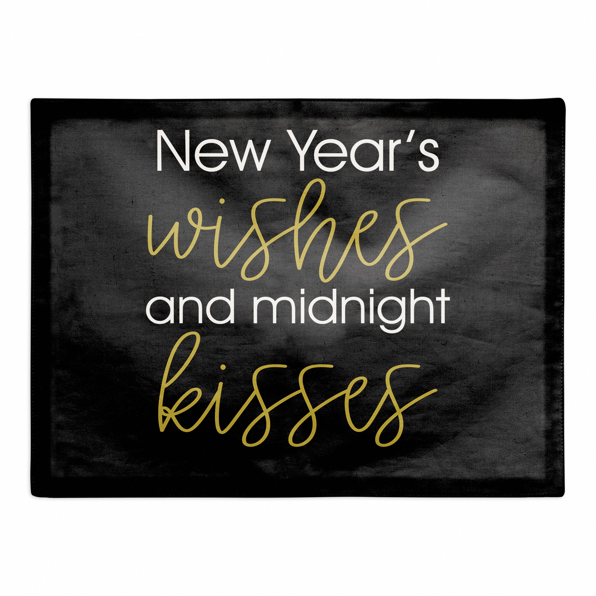 New Years Wishes 18x14 Poly Twill Placemat