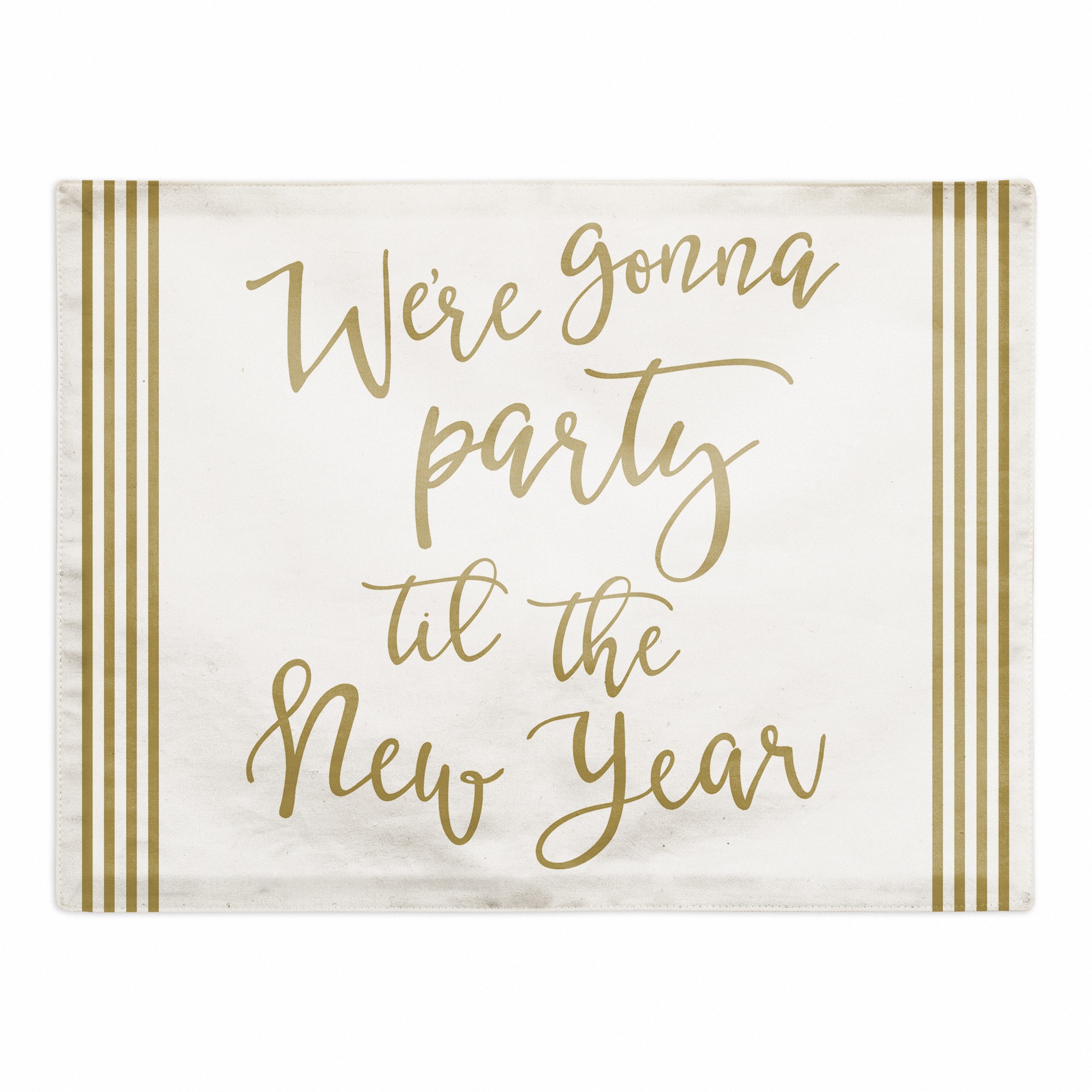 Party Til the New Year 18x14 Poly Twill Placemat