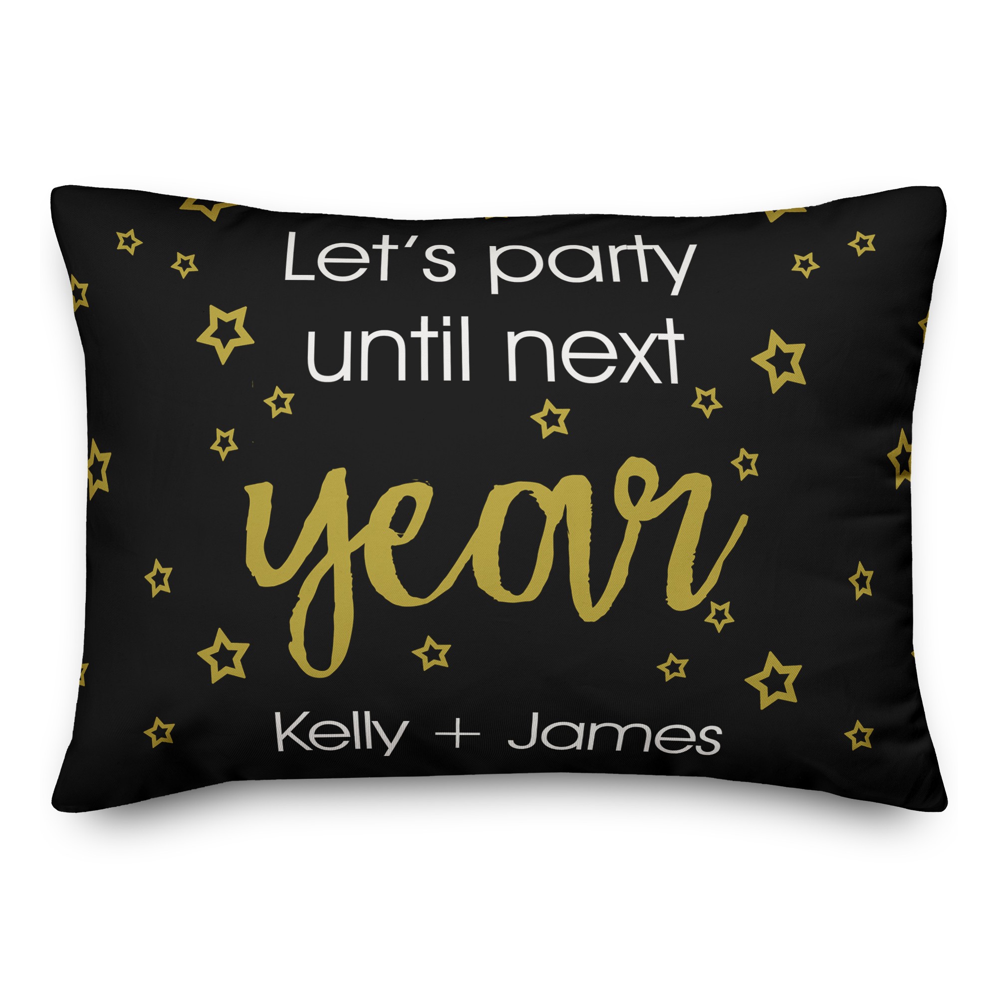 Party Til Next Year 14x20 Personalized Spun Poly Pillow