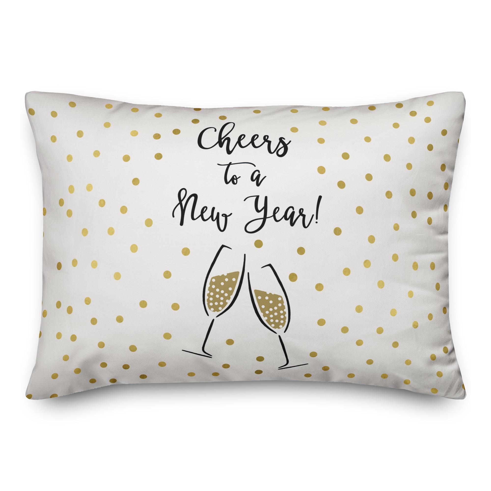 Cheers to a New Year 14x20 Spun Poly Pillow