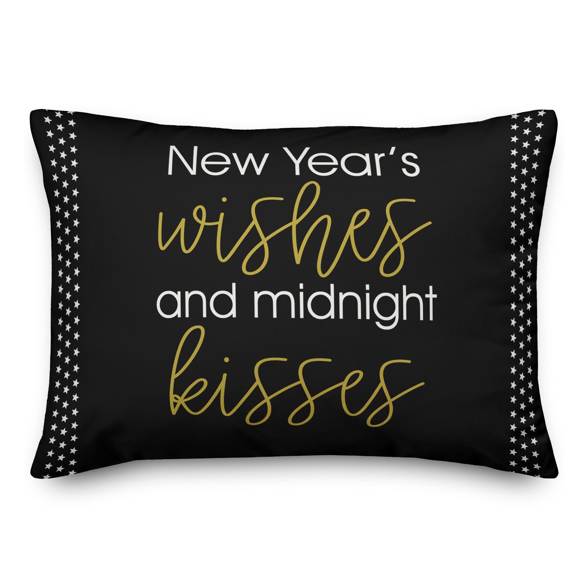 New Years Wishes 14x20 Spun Poly Pillow